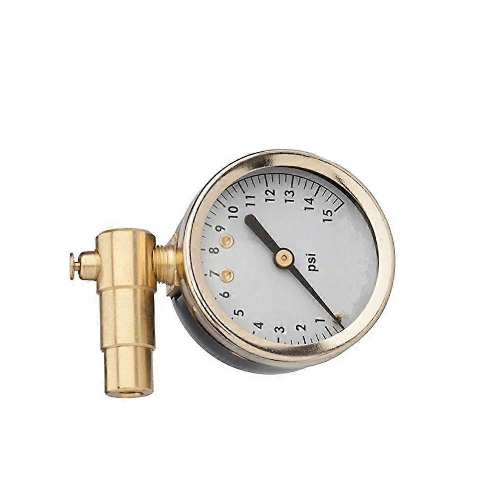 15 Psi Gauge Mechanical Dial Tire Pressure Gauge with