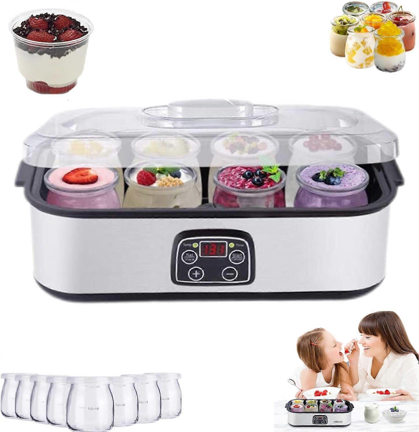 Yogurt Maker With Adjustable Temperature And Time Control, Digital Probiotic Yogurt Machine, Automatic Yogurt Maker