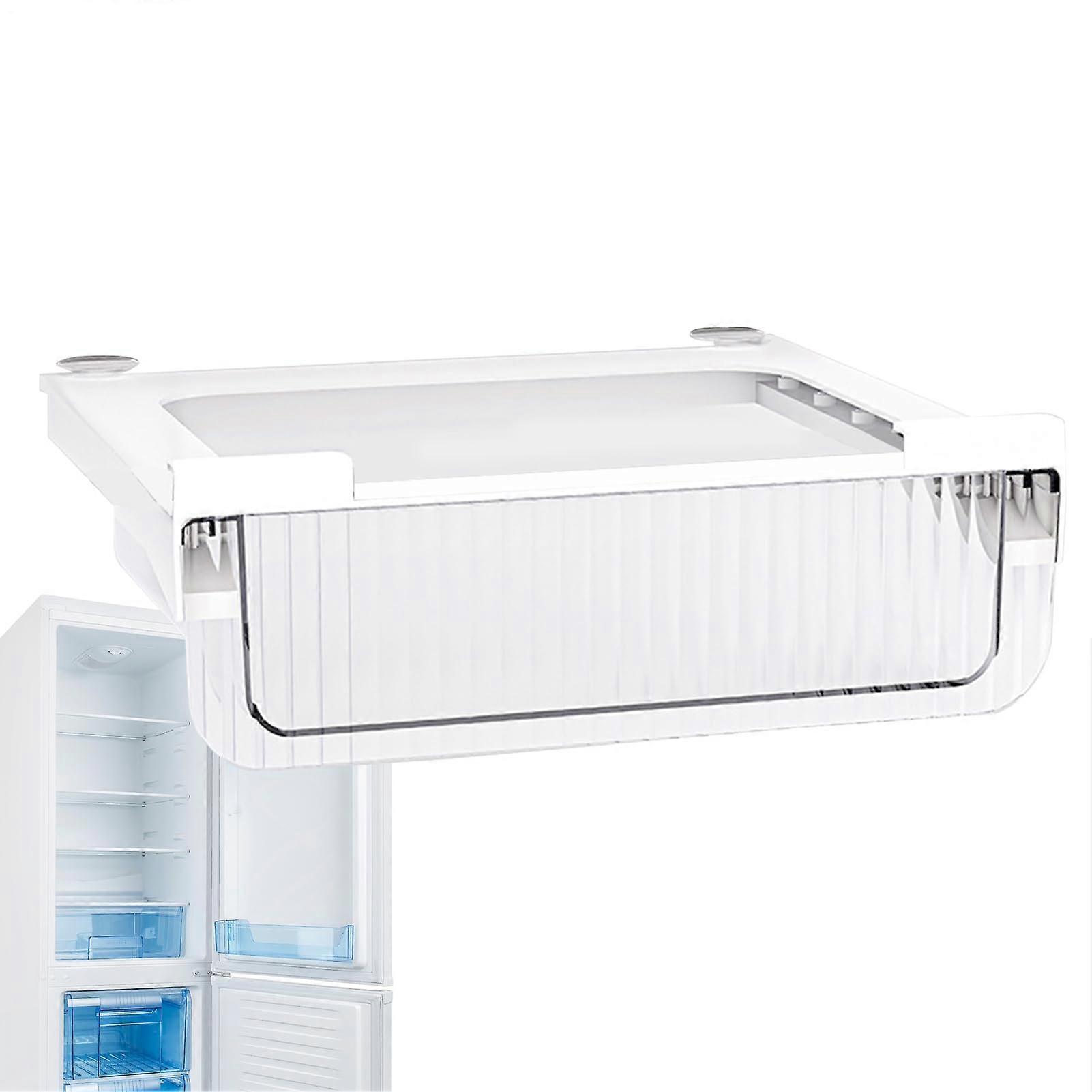 Fridge Drawers - Large Stackable Transparent Storage Boxes for Fruits, Drinks, Kitchen Organiser, Pull-Out Pantry Bins