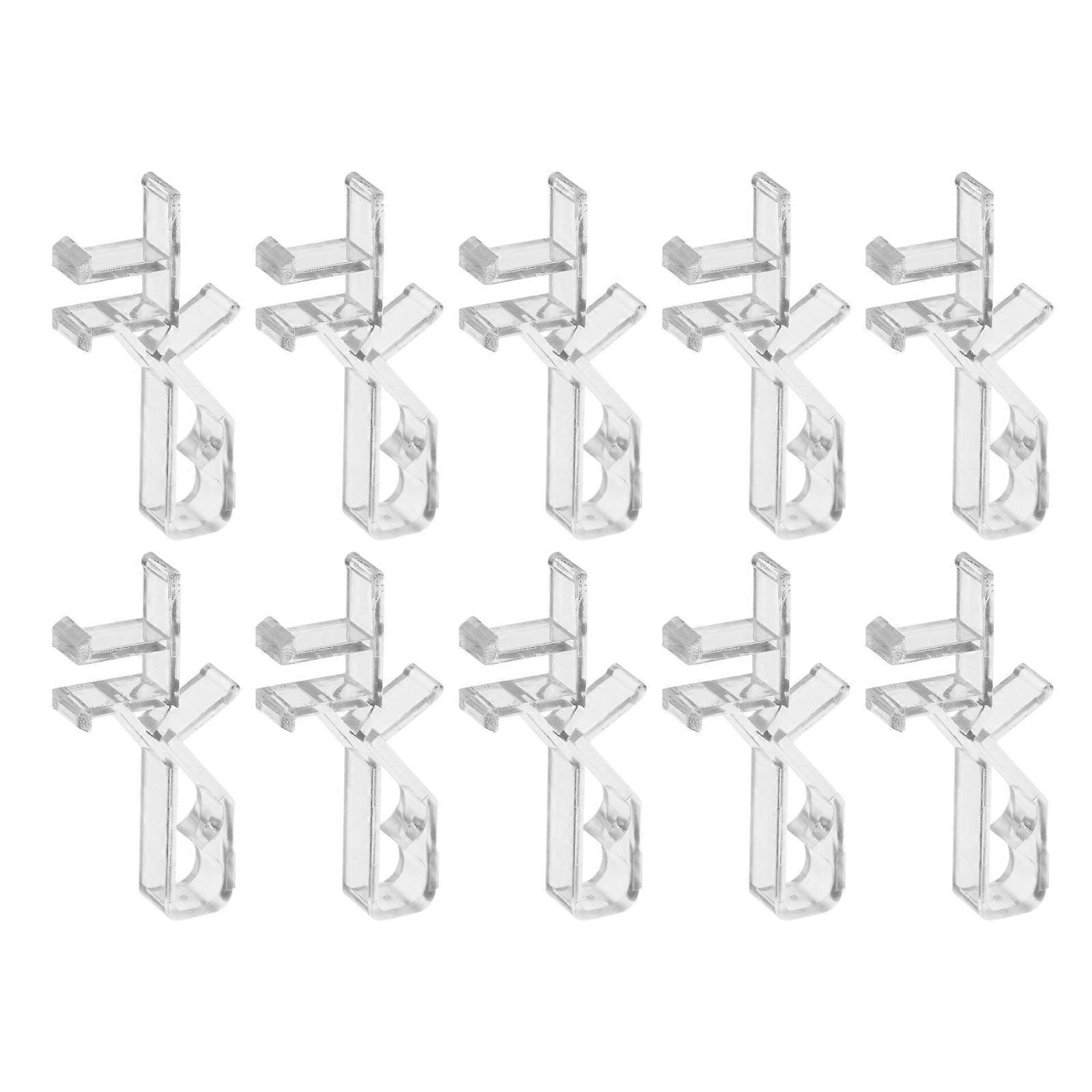 Clear Plastic Window Blind Clips for Valance Retention 30Pcs