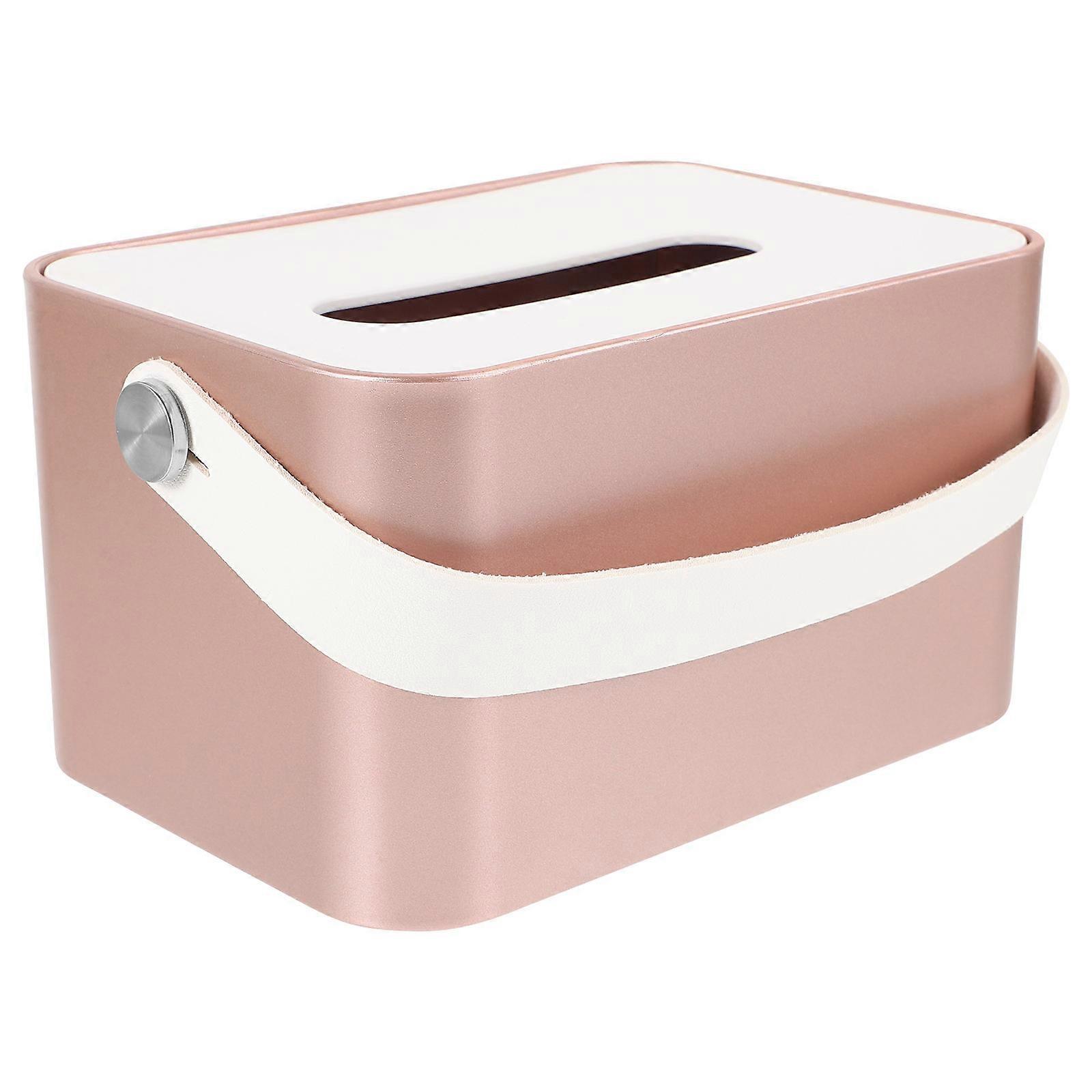 Tissue Storage Box with Bamboo Lid for Storage 2Pcs