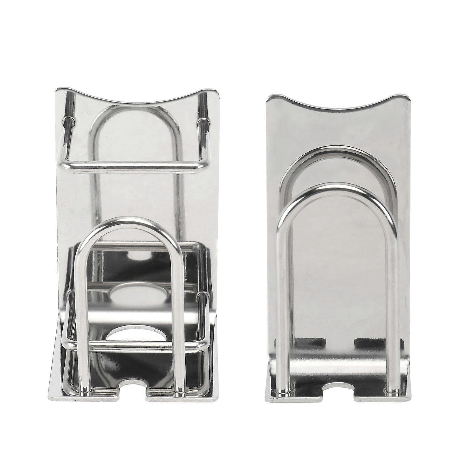 Silver Bathroom Organizer Wall Mounted Toothbrush Holder 4Pcs Set