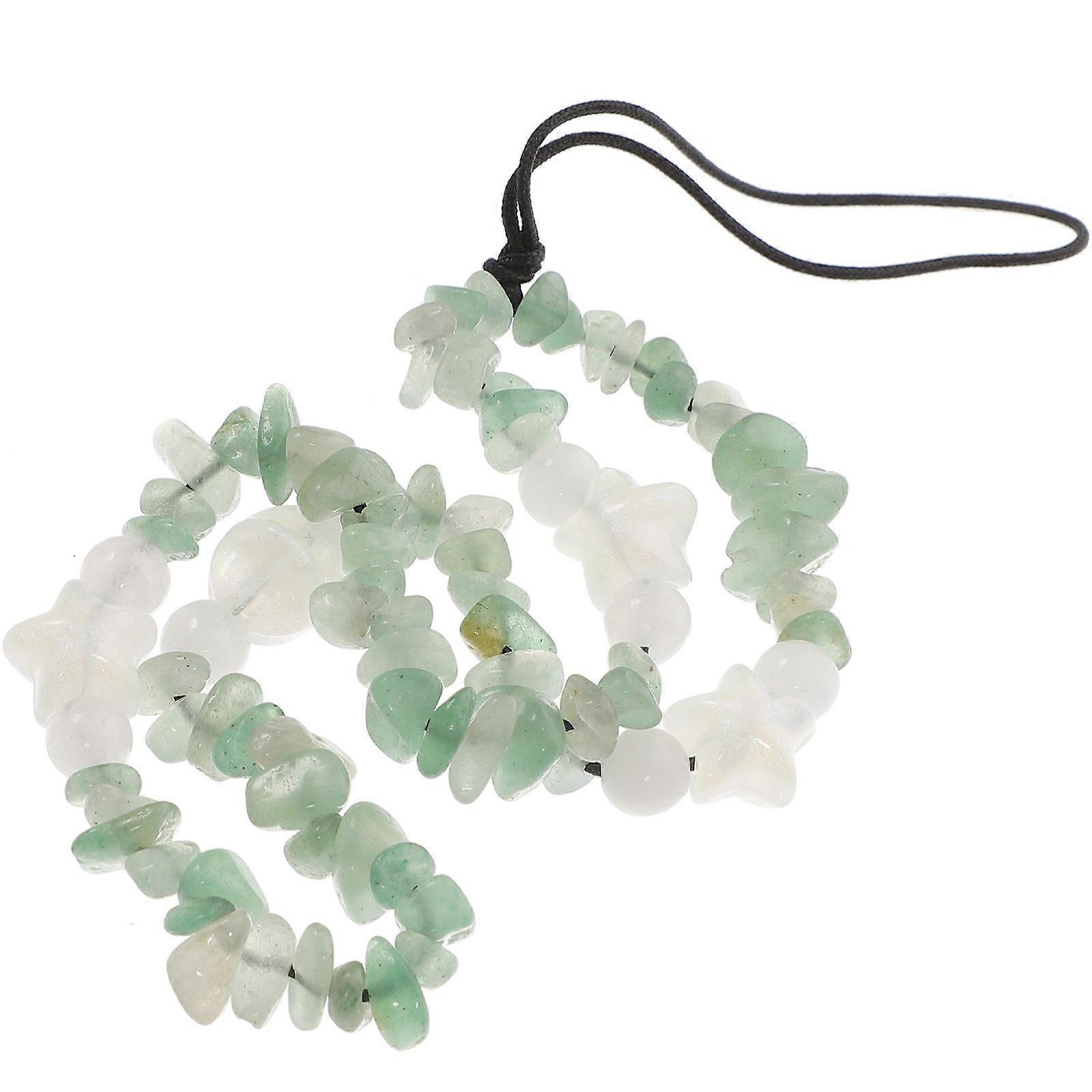 Crystal Stone Phone Lanyard 2Pcs Beaded Key Chain for Mobile Devices Everyday Use Decorative Accessory
