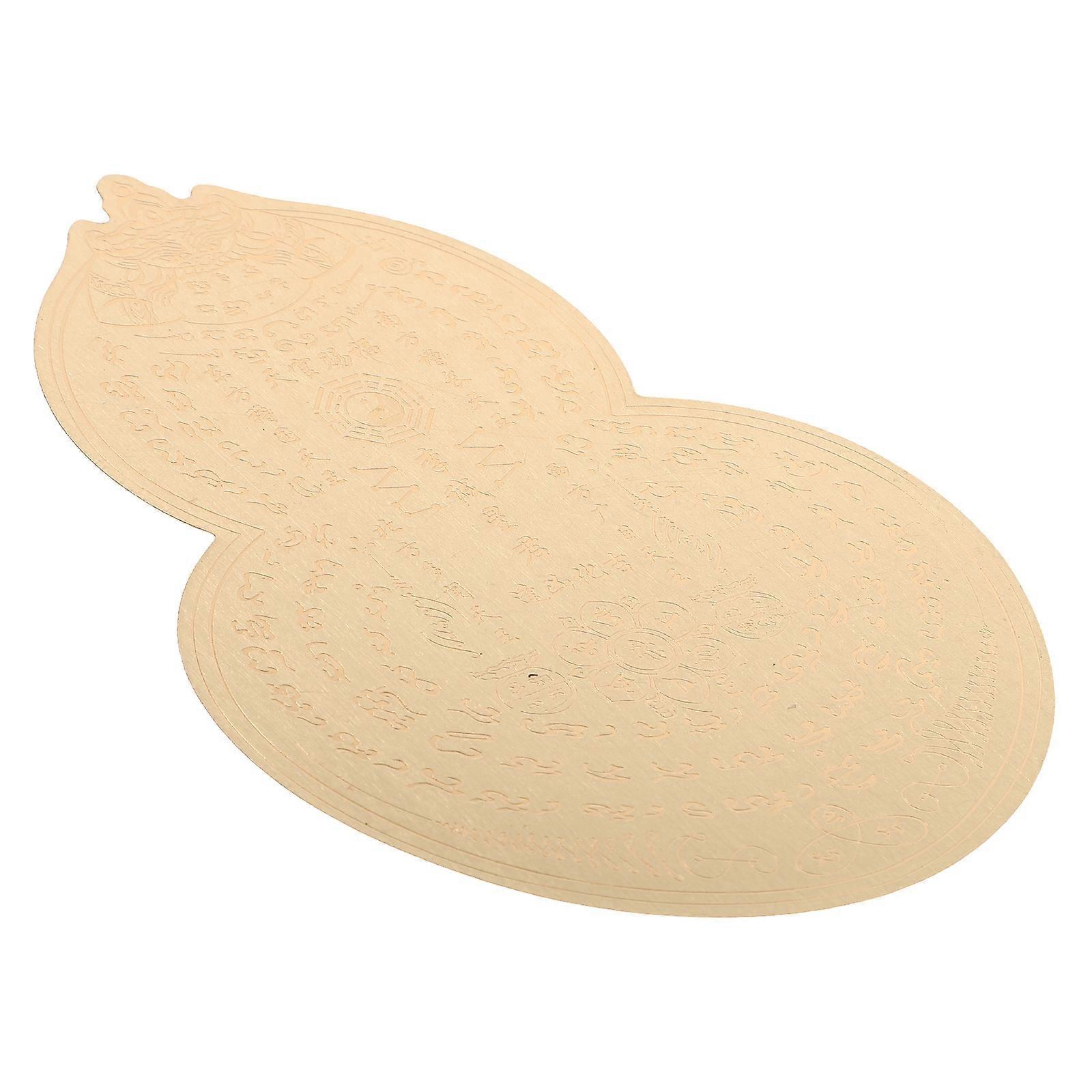 5Pcs Gourd Shape Amulet Sticker Chinese Style Decoration Daily Use Good Luck