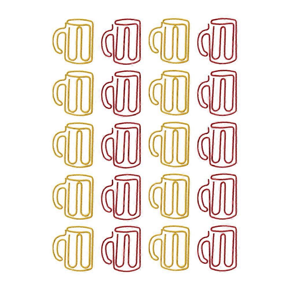 Paper Clips -Shaped Paper Clamps for Office Use 120Pcs
