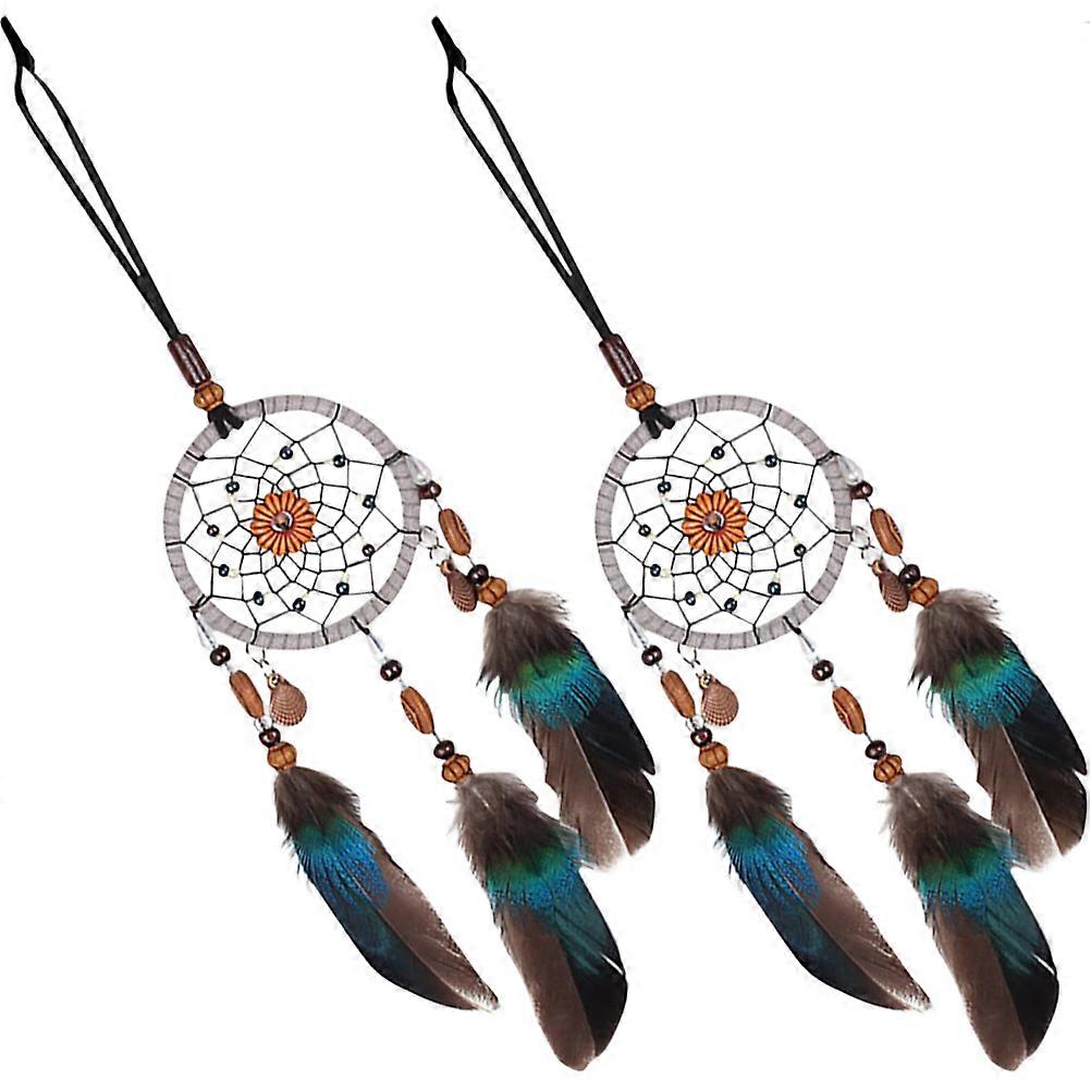 Woven Hanging Decor Plume Dream Catcher for Home 10Pcs Set