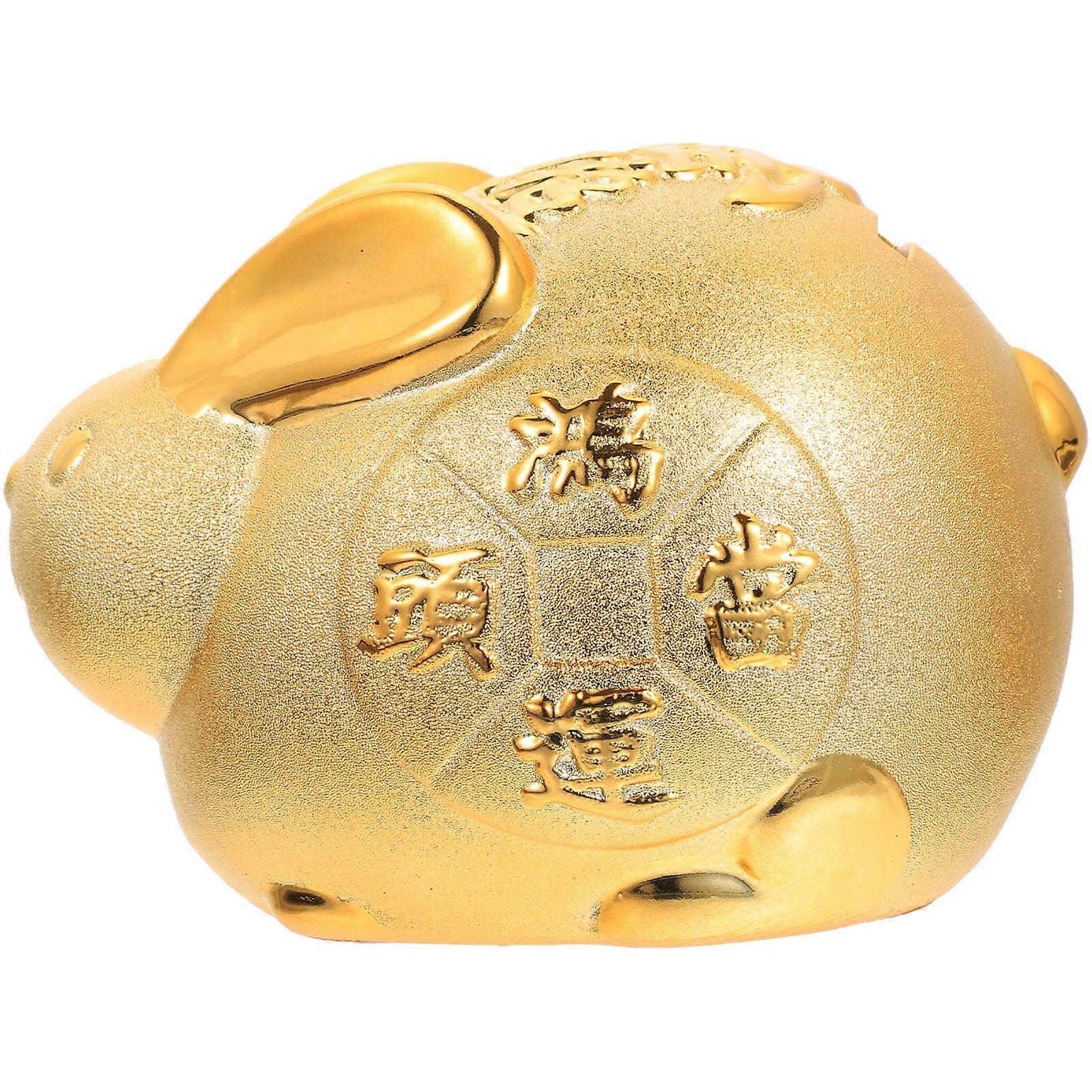 Kids Money Jar Rabbit Shaped Piggy Bank for Storage Use 2Pcs