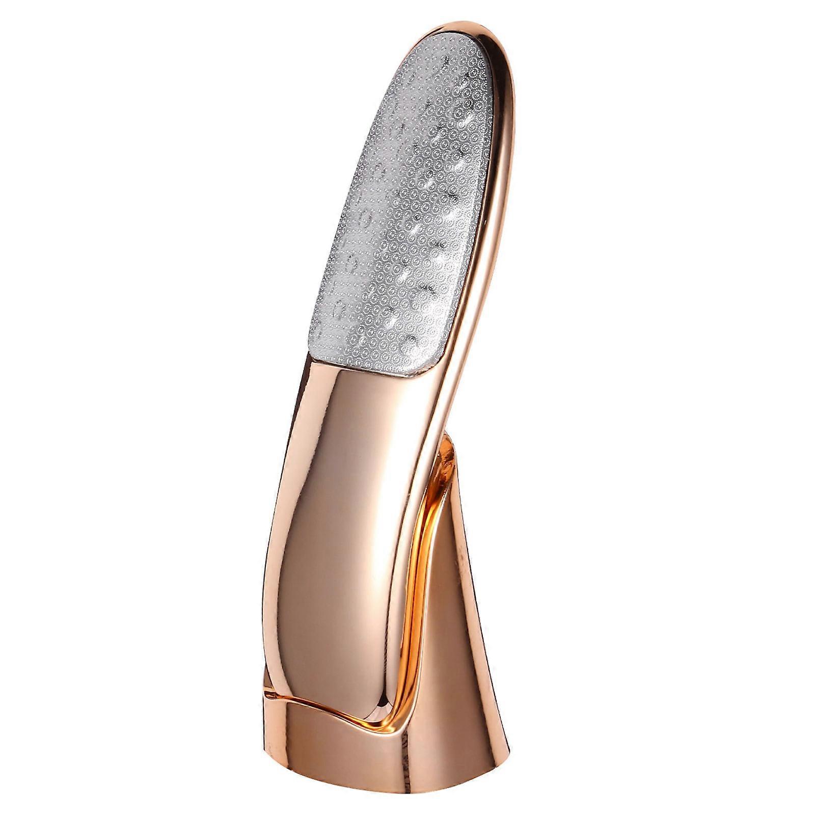 Practical Foot Remover Tool 2Pcs In Golden Color For Effective Dead Skin Removal And Nail Polishing