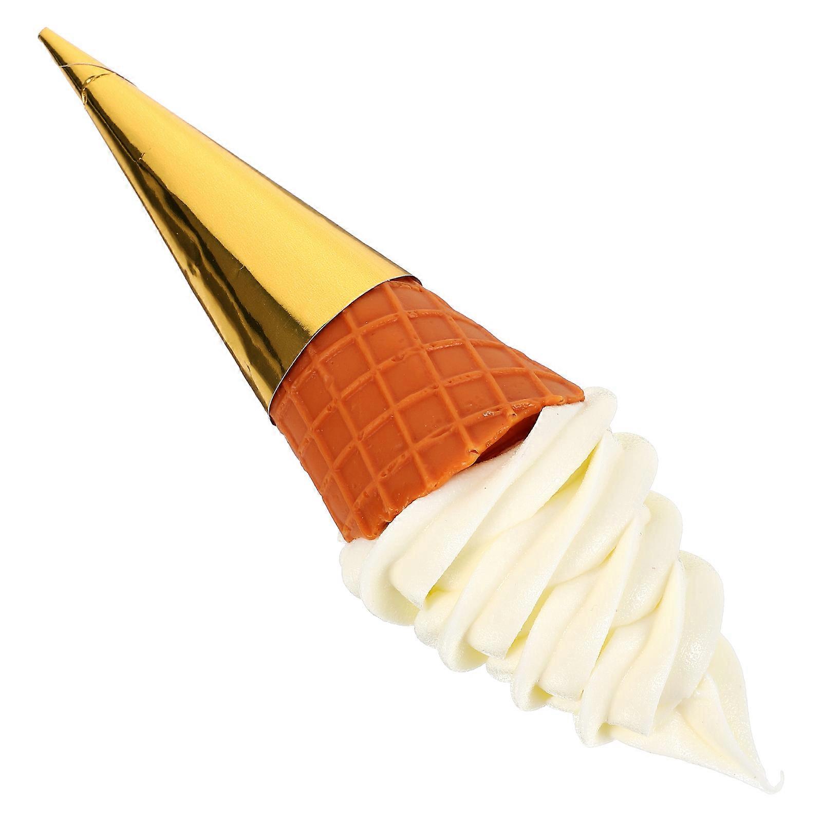 Fake Ice Cream Model Artificial Ice Cream Cone for Decor Display