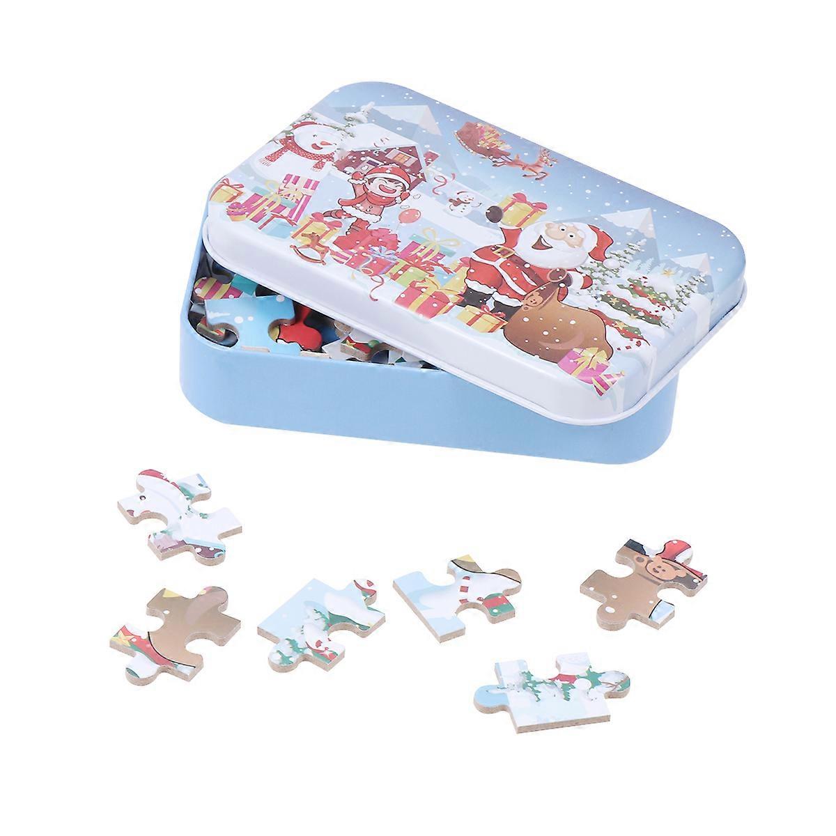 Kids Christmas Puzzle Toy Assorted Color Rectangular Puzzle For Learning 180 Pcs