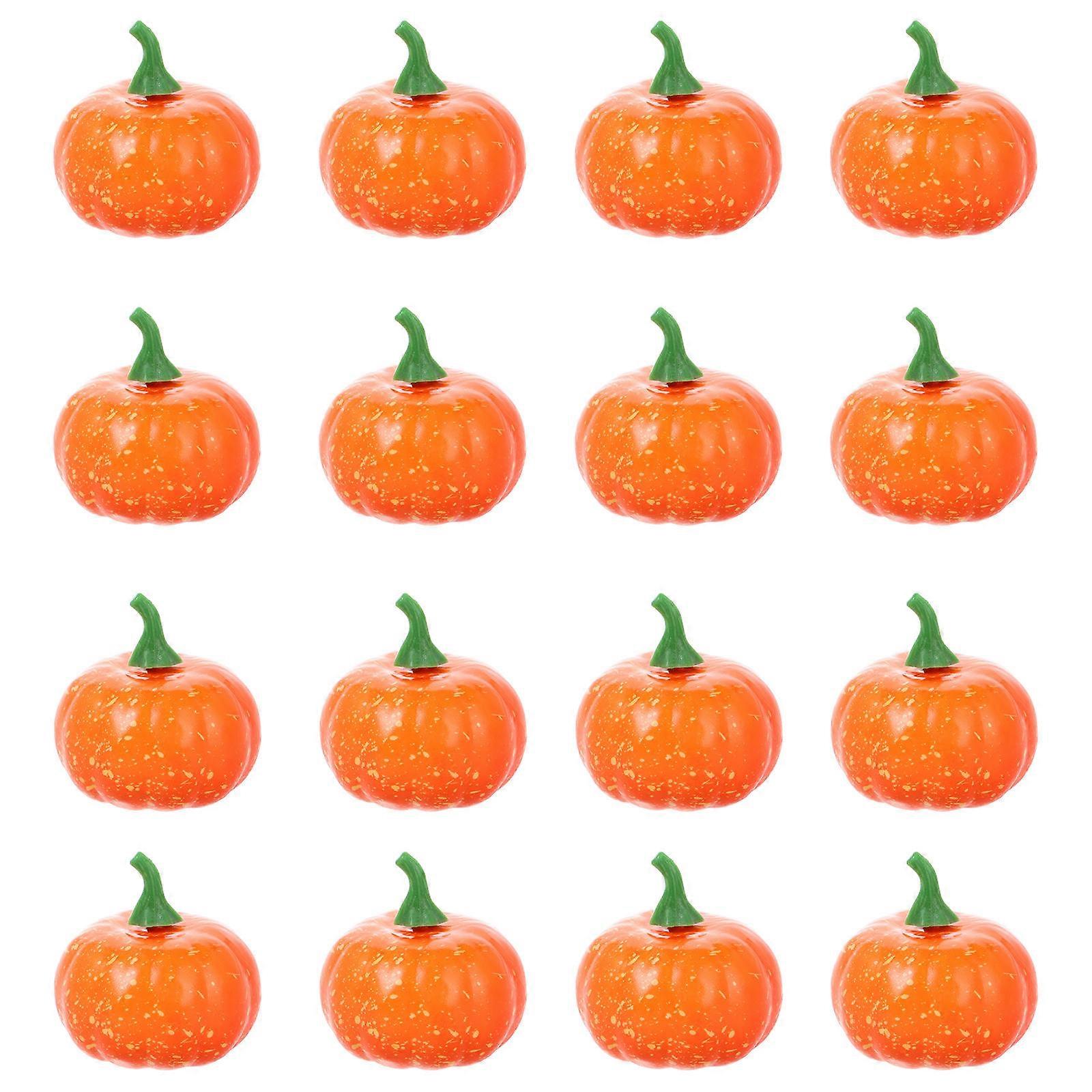Pumpkin Decor Fall Pumpkin Models for Decoration 80Pcs Orange