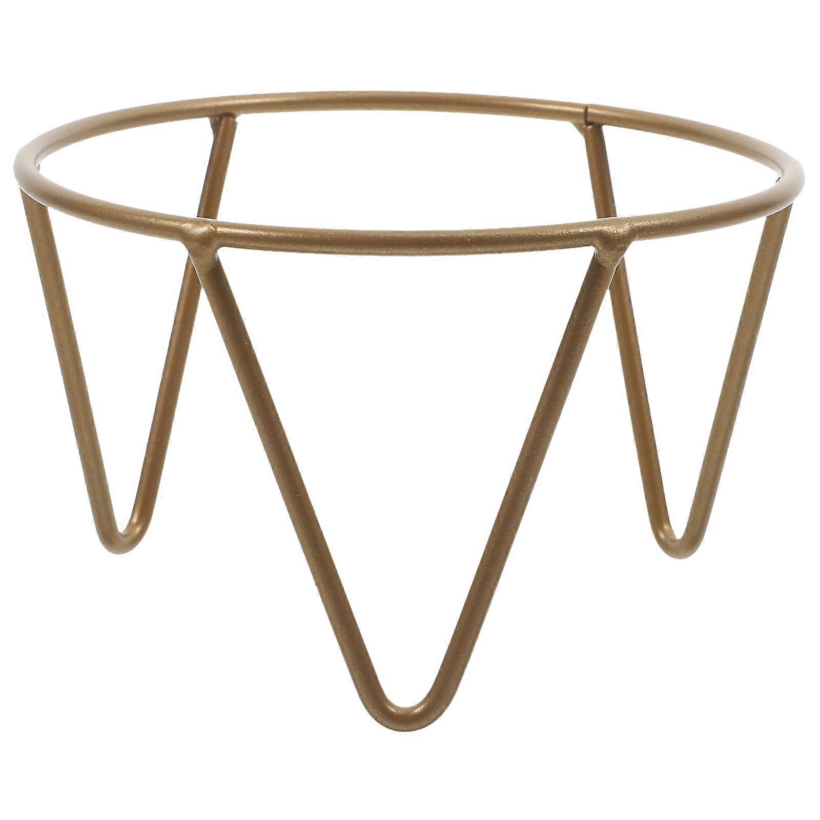 Gazing Globe Display Stand For Outdoor Decoration With Golden Color And Sphere Shape For Garden And Patio Use 2Pcs