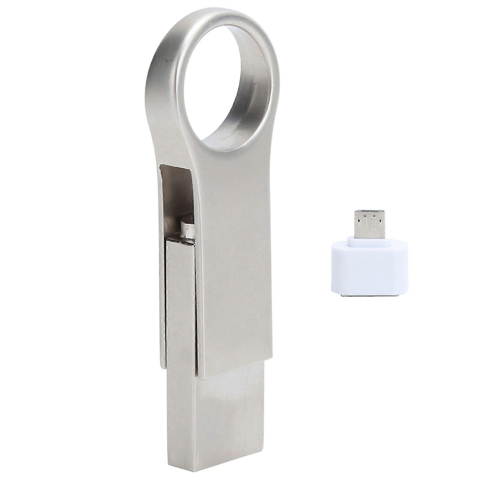 3-in-1 U Disk Key Chain Micro Flash Drive OTG 256GB Data Storage Fit for Android Phone