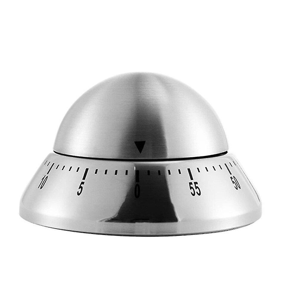 目覚まし時計キッチンタイマーステンレス鋼調理卵60分機械式目覚まし時計ベーキング調理ツール