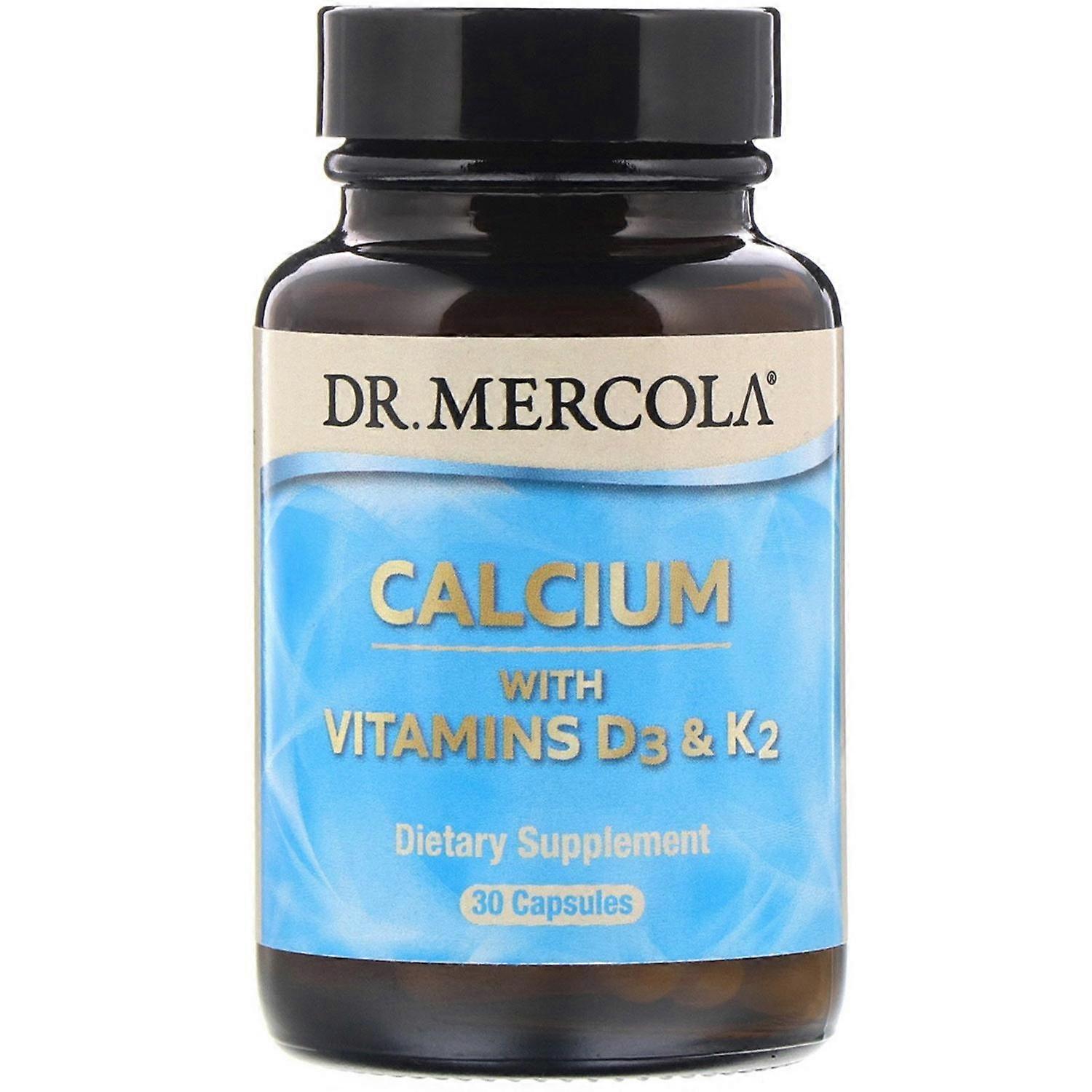 Dr. Mercola, Calcium with Vitamins D3 & K2, 30 Capsules