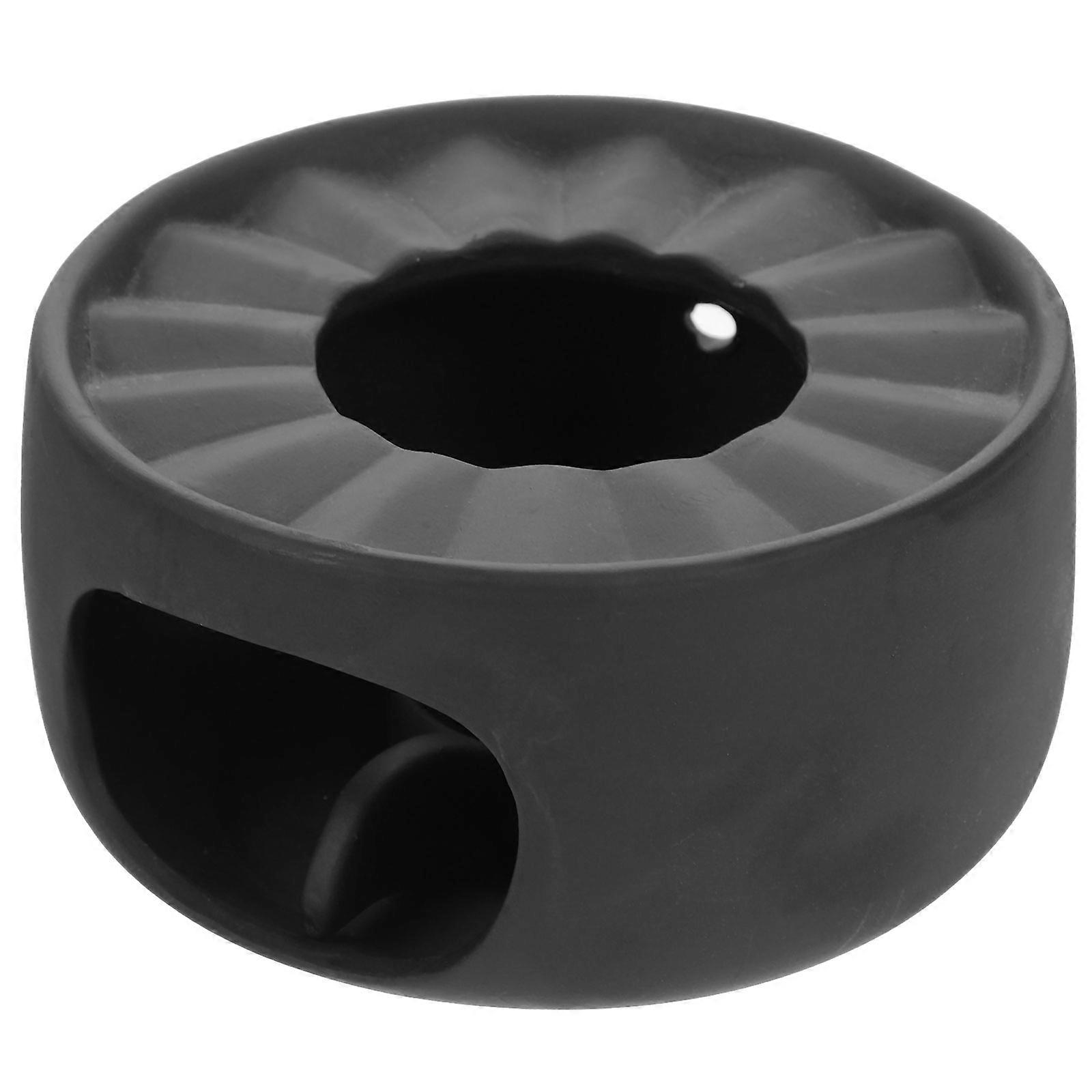 Black Ceramic Teapot Heater for Warm Tea Use 3Sets Included