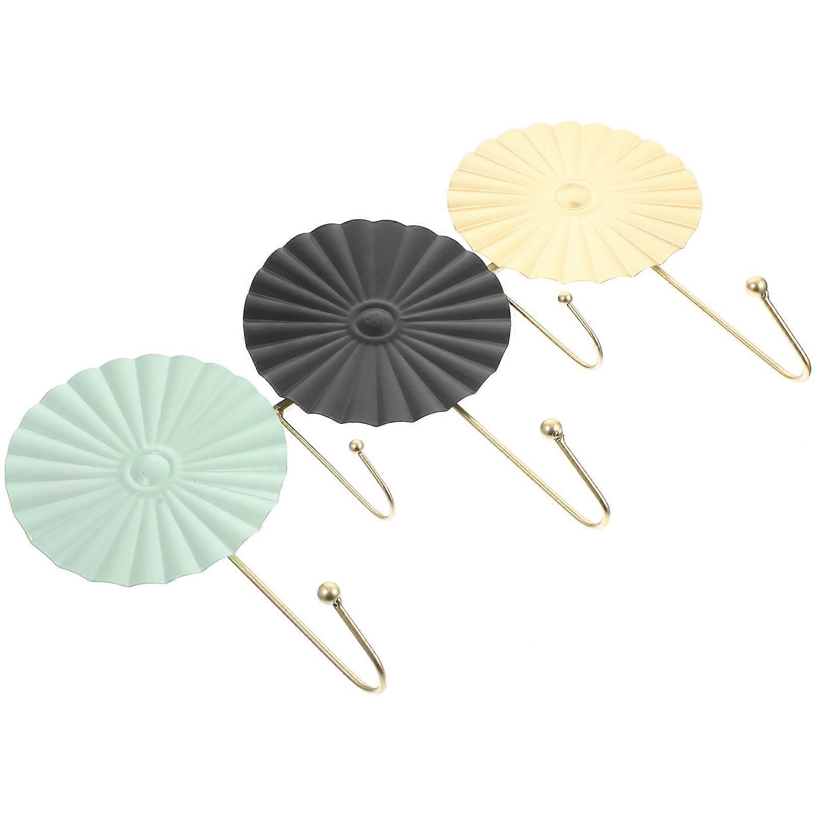 Iron Hat Hook Round Coat Rack for Hanging 2Pcs Nordic Style Wall Hooks