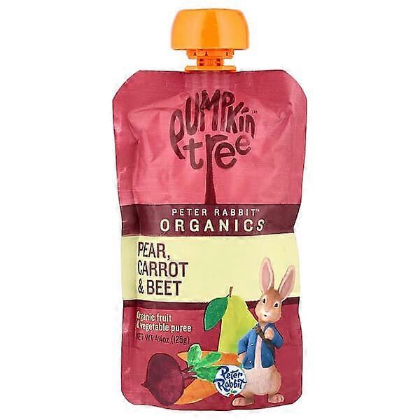 Pumpkin Tree Organics, Peter RabbitÃÂ¢ÃÂÃÂ¢ Organics, Organic Fruit & Vegetable Puree, Pear, Carrot & Beet, 4.4 oz (125 g)