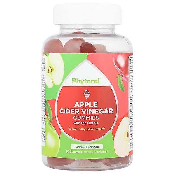 Phytoral, Apple Cider Vinegar Gummies With The Mother, Apple, 60 Gummies