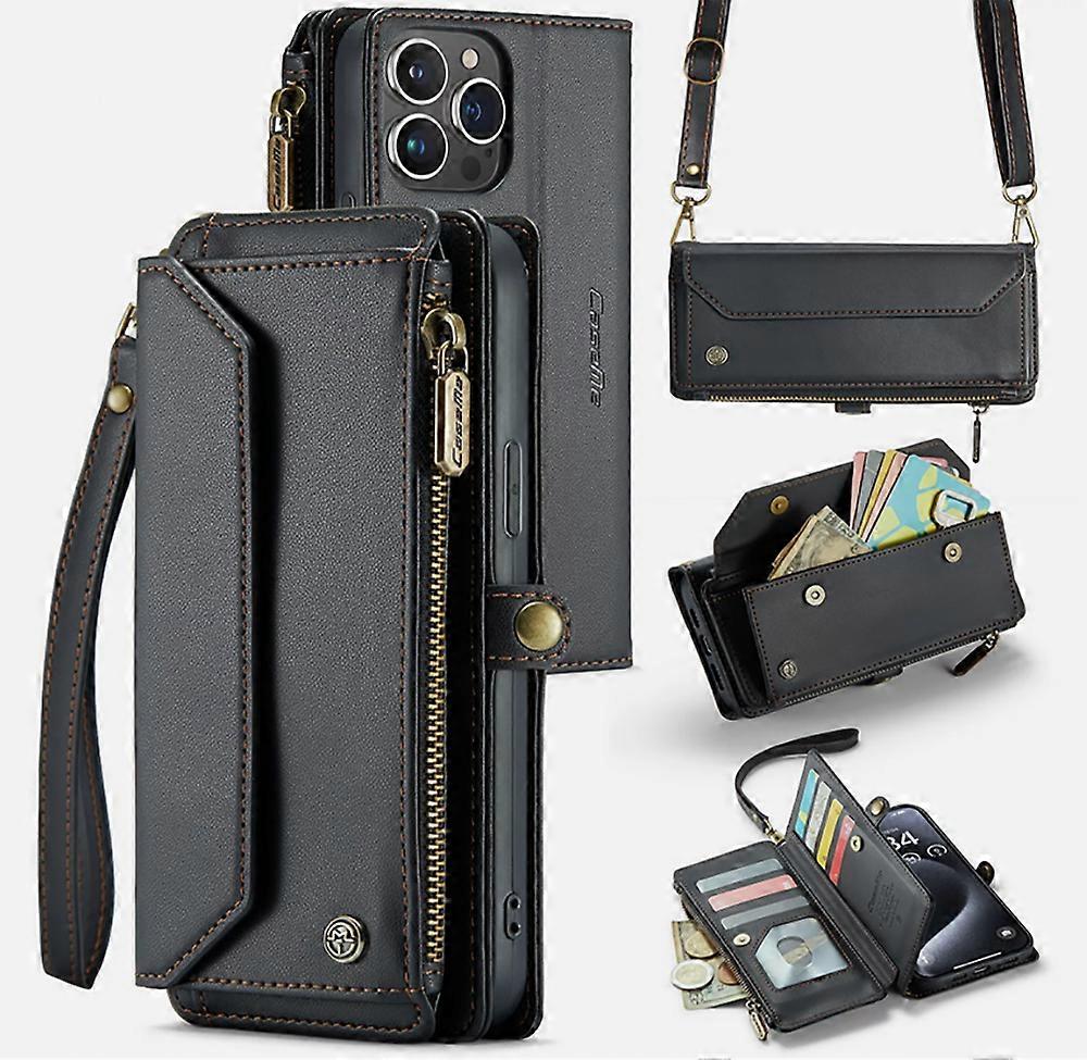 Crossbody For iPhone 17 Air 16 15 14 13 12 11 Pro Max XR Case Wallet Card Holder