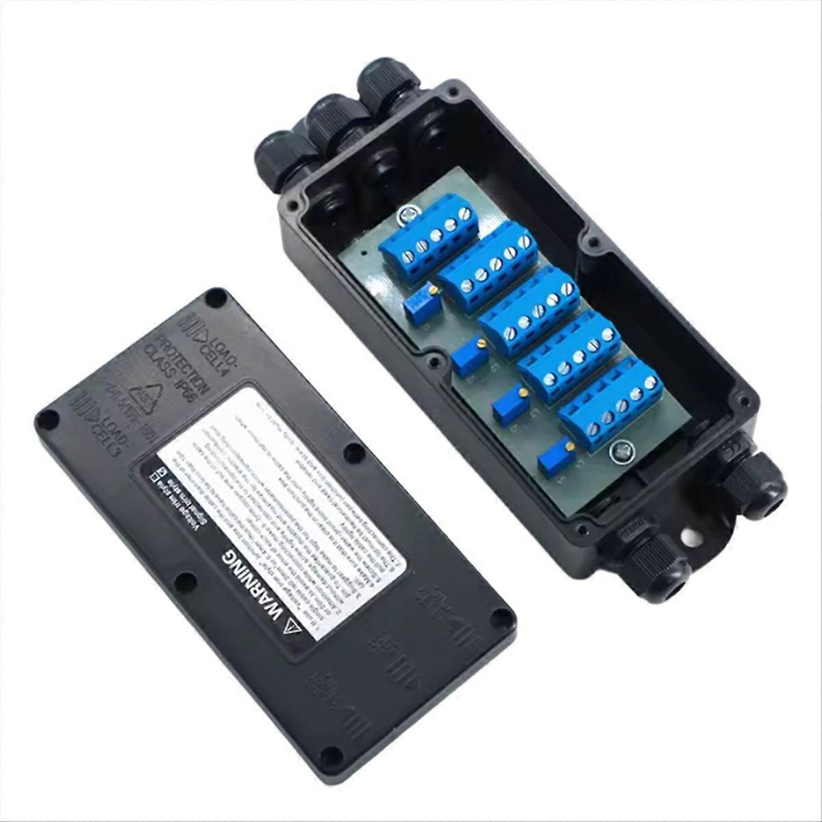 4 in 1 Load Cell Shell Junction Box Amplifier,with Multiple Protections Connection: 1-4 Sensors,Belt