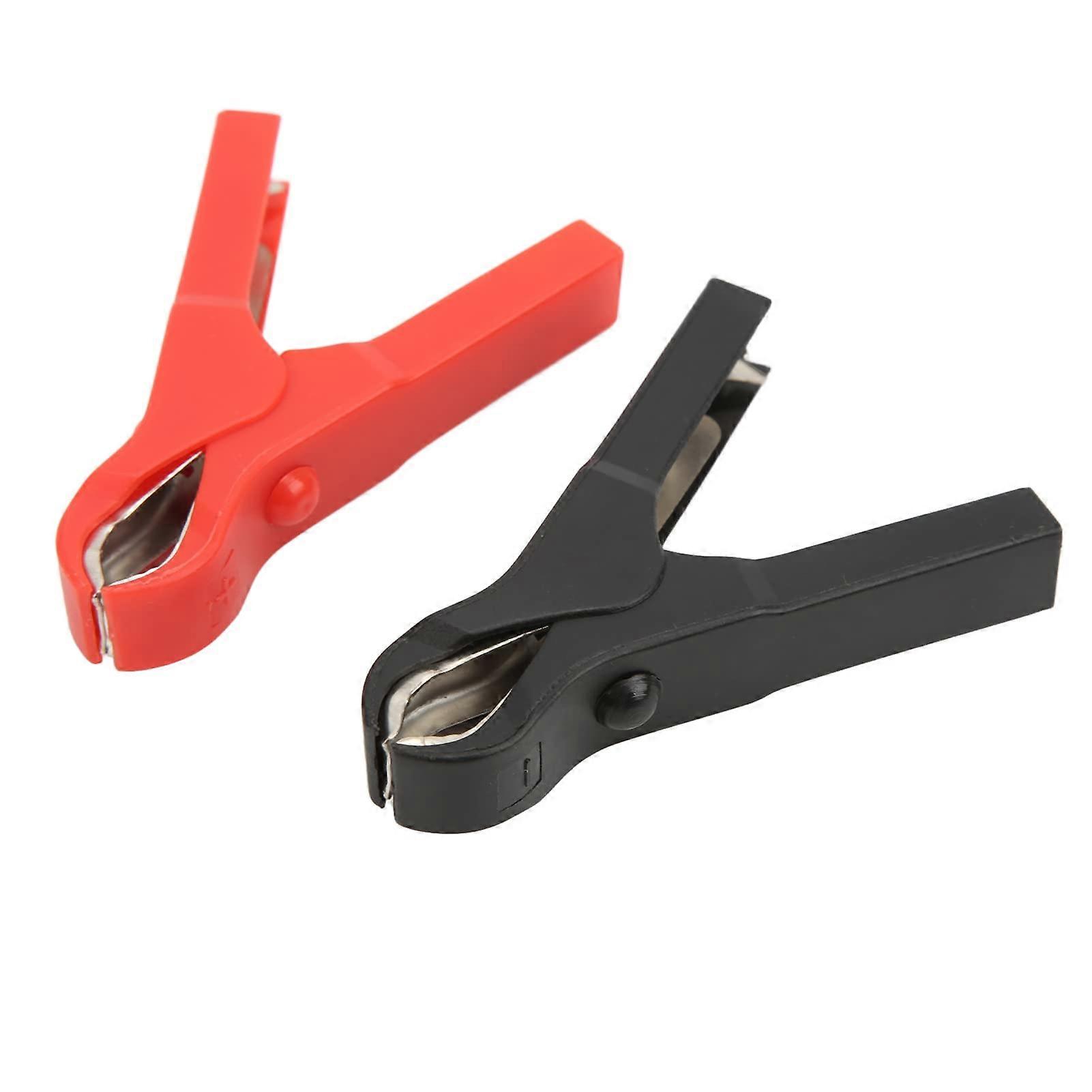 Electric Clip 10Pack Steel/ABS Material Red and Black Safety Testing Clamp 30A For Experimental Tests