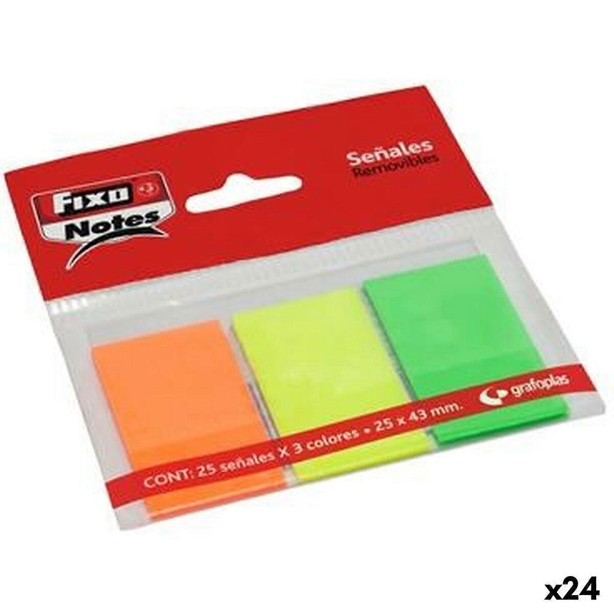 Sticky Notes Fixo Multicolour 25 x 43 mm (24 Units)