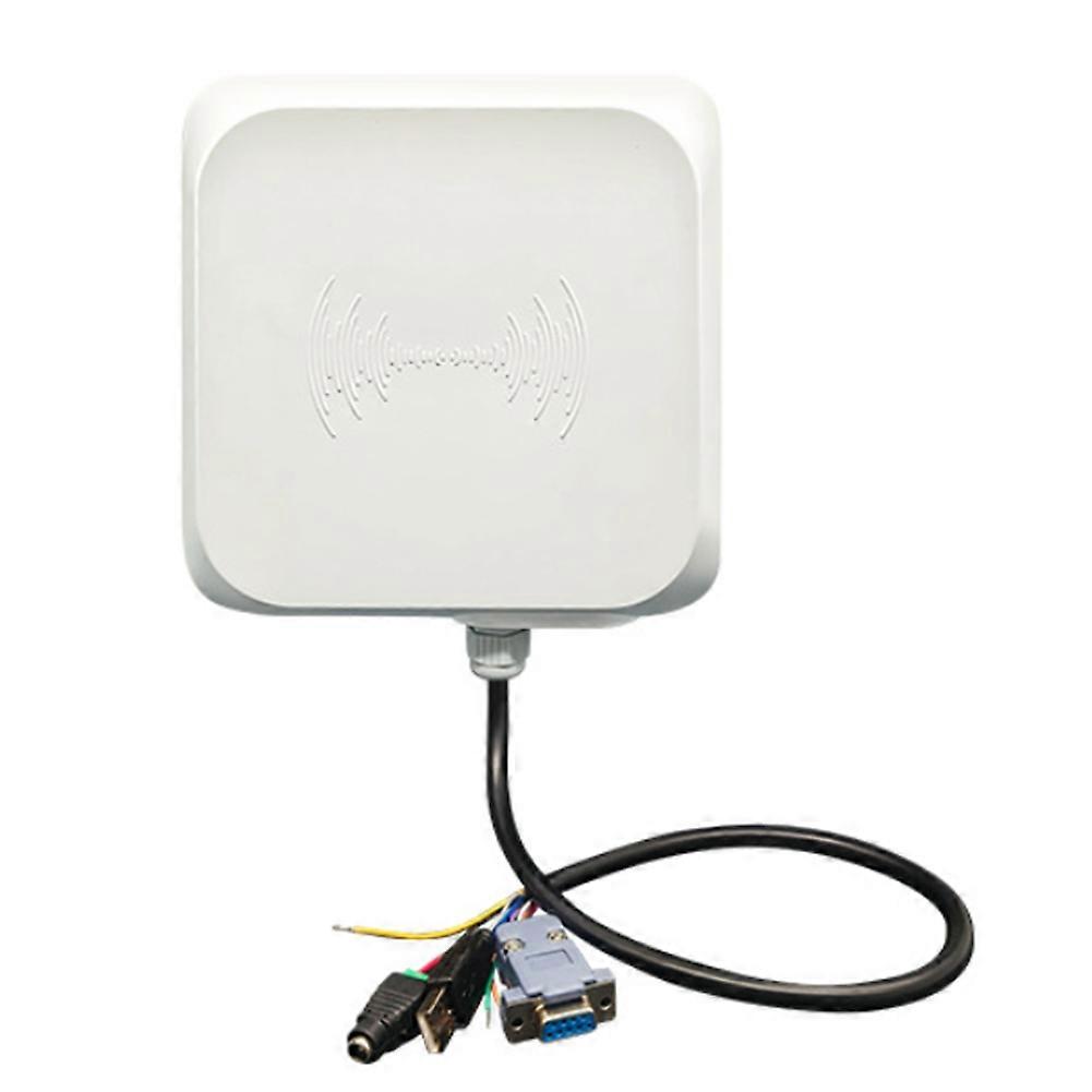 UHF RFID Reader Long Range 0-5m RS232/485/Wiegand26 Interfaces Built-in 7dBi Antenna Support Multi-Tag Reading