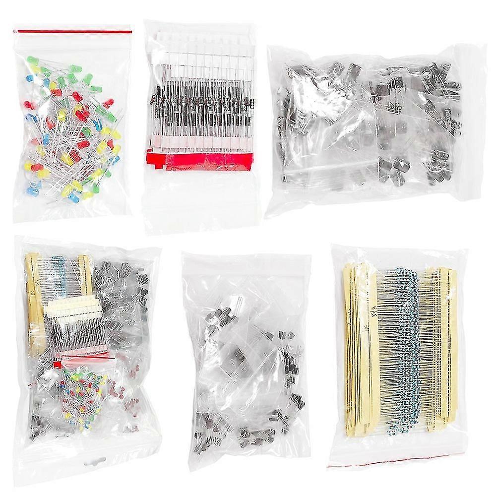 1390pcs Electronic Components Kit Led Diode Transistor Capacitor Resistance