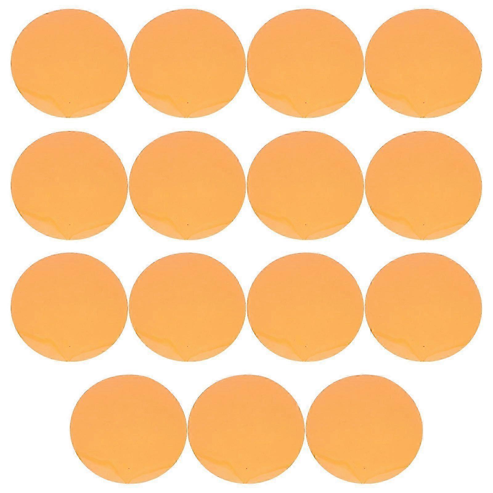 15 filtres correcteurs de lumière en gel transparent, feuilles transparentes colorées rondes pour phares de lampe.