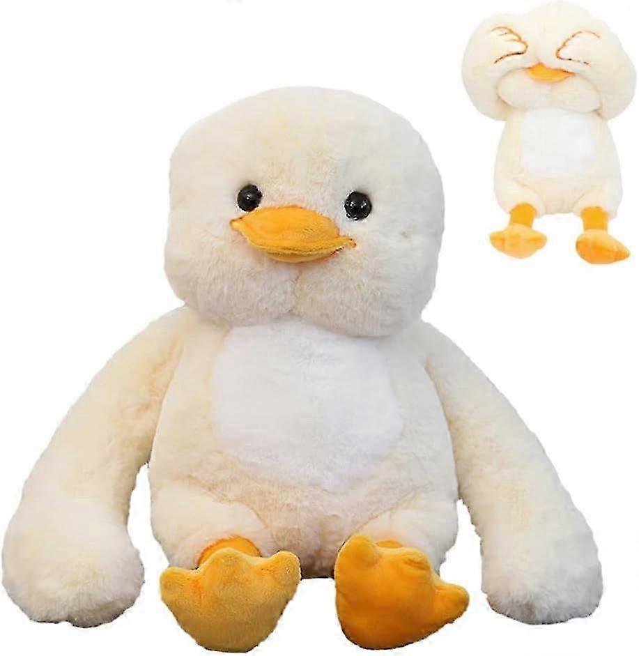 Soft Stuffed Animal Duck,Cute Duck Plush Toy Covers the Eyes and is Suitable for Playing Peek-a-Boo,Hide-and-Seek Soft Duck