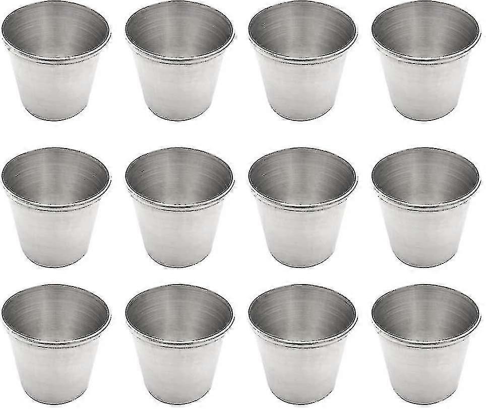 12 Pack Stainless Steel Shot Cups Drinking Portable Drinking Cups