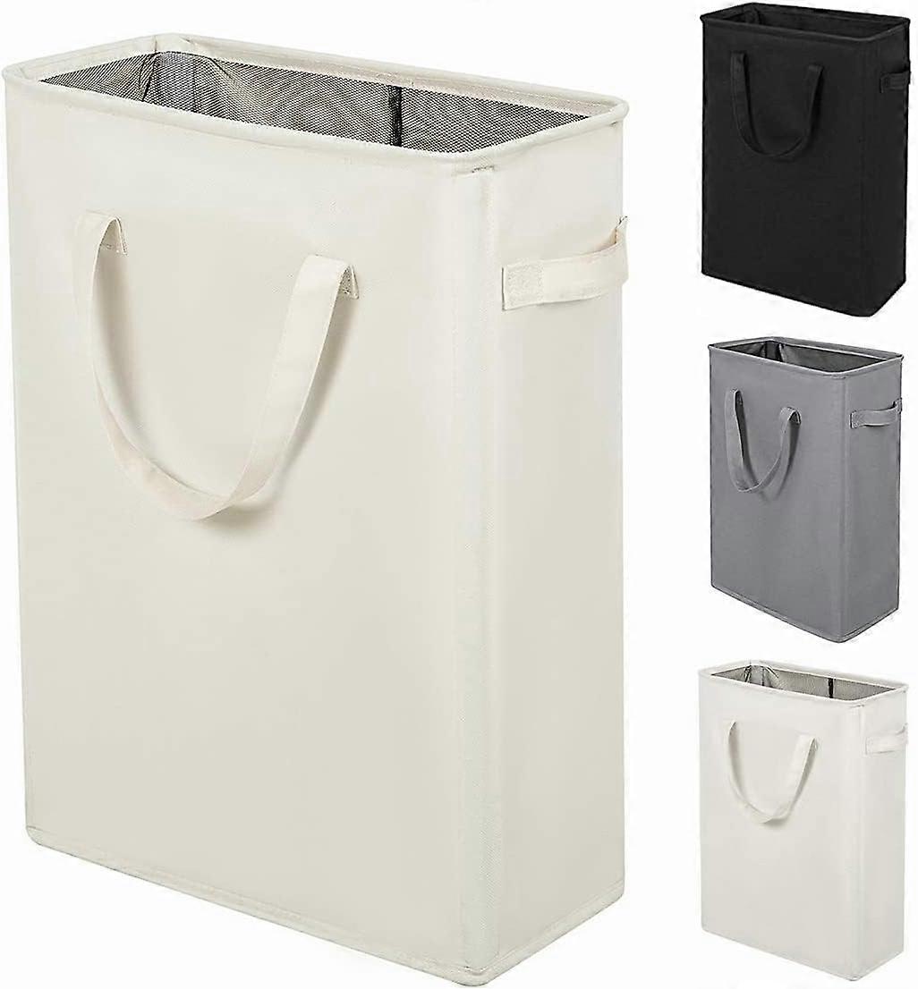 Ultra-thin laundry basket with handle, dirty clothes folding basket