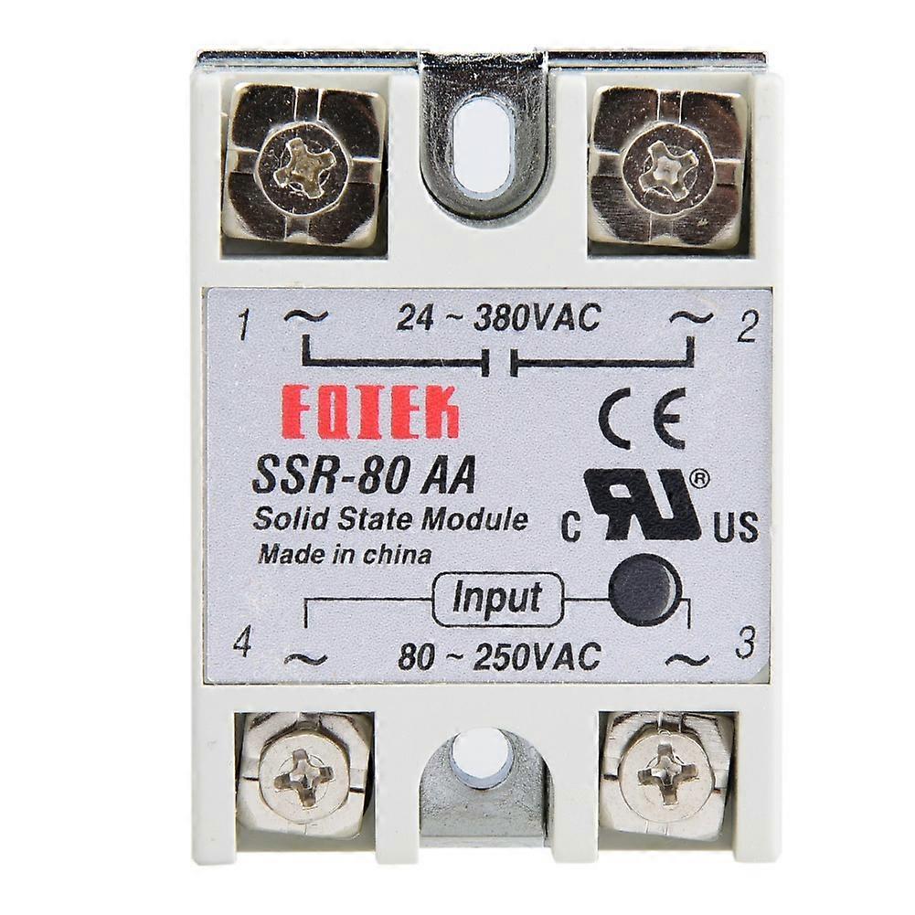 80A Single Phase Solid State Relay Switch Module SSR-80AA 80-250VAC
