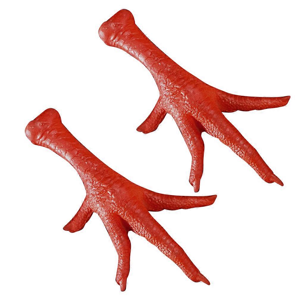 Simulation Chicken Feet Food Display Model for Decoration 2Pcs