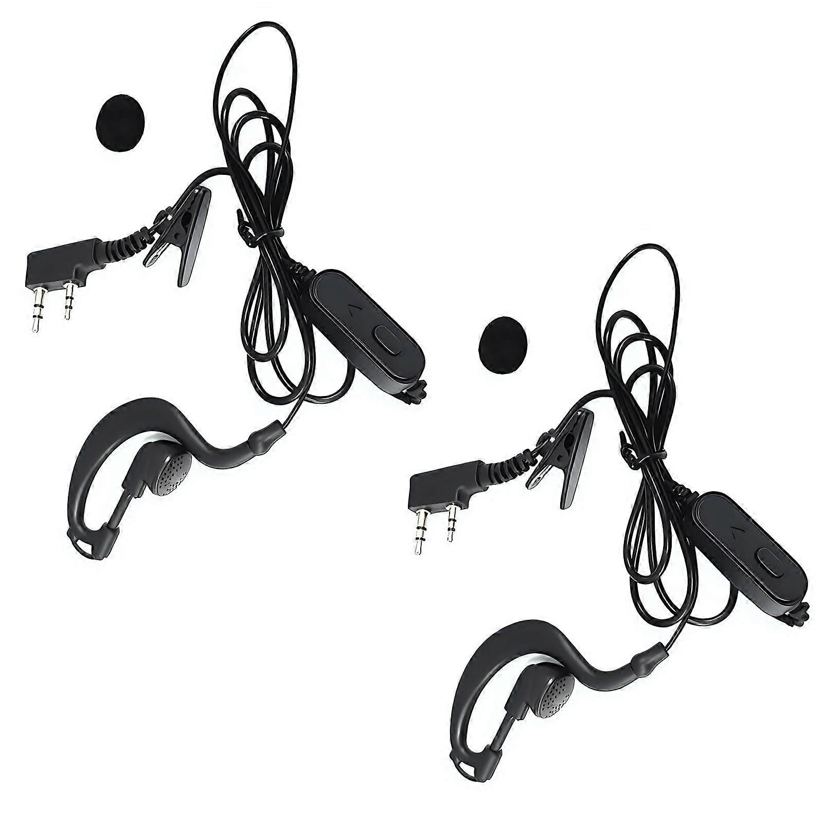 K Type Double Pin Communication Headsets Accuracy Sound Ergonomic Ear Circle 39.37inch Length for UV5R BF888S Multicolor