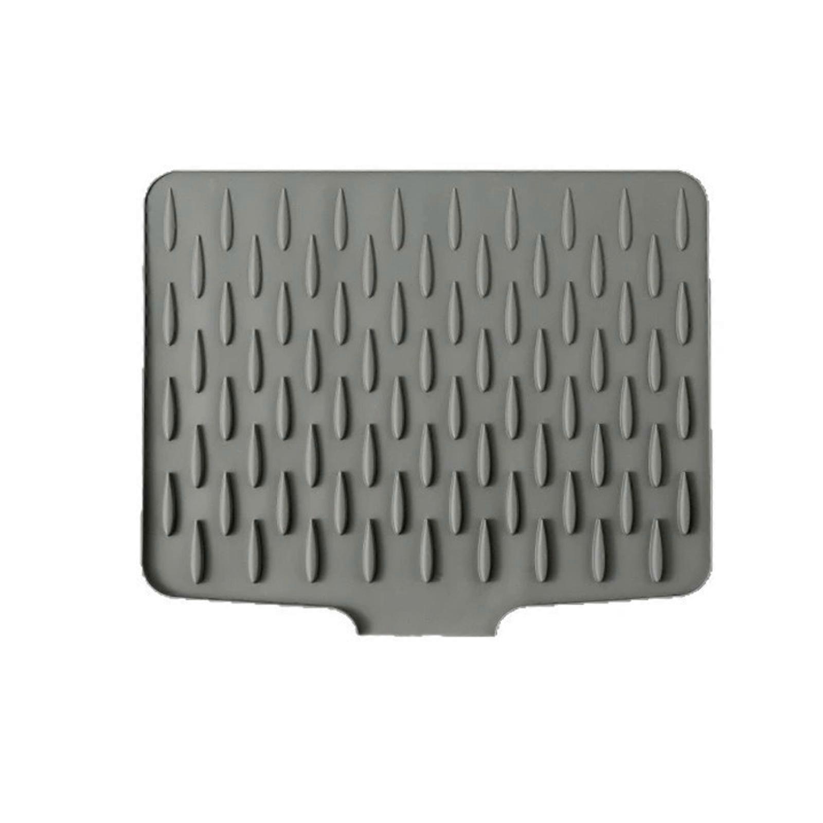 Heatproof Flexible Kitchen Trivet Heat Resistant Silicone Mat With Nonslip Bottom Sloped Drying Surfaces Design Multicolor