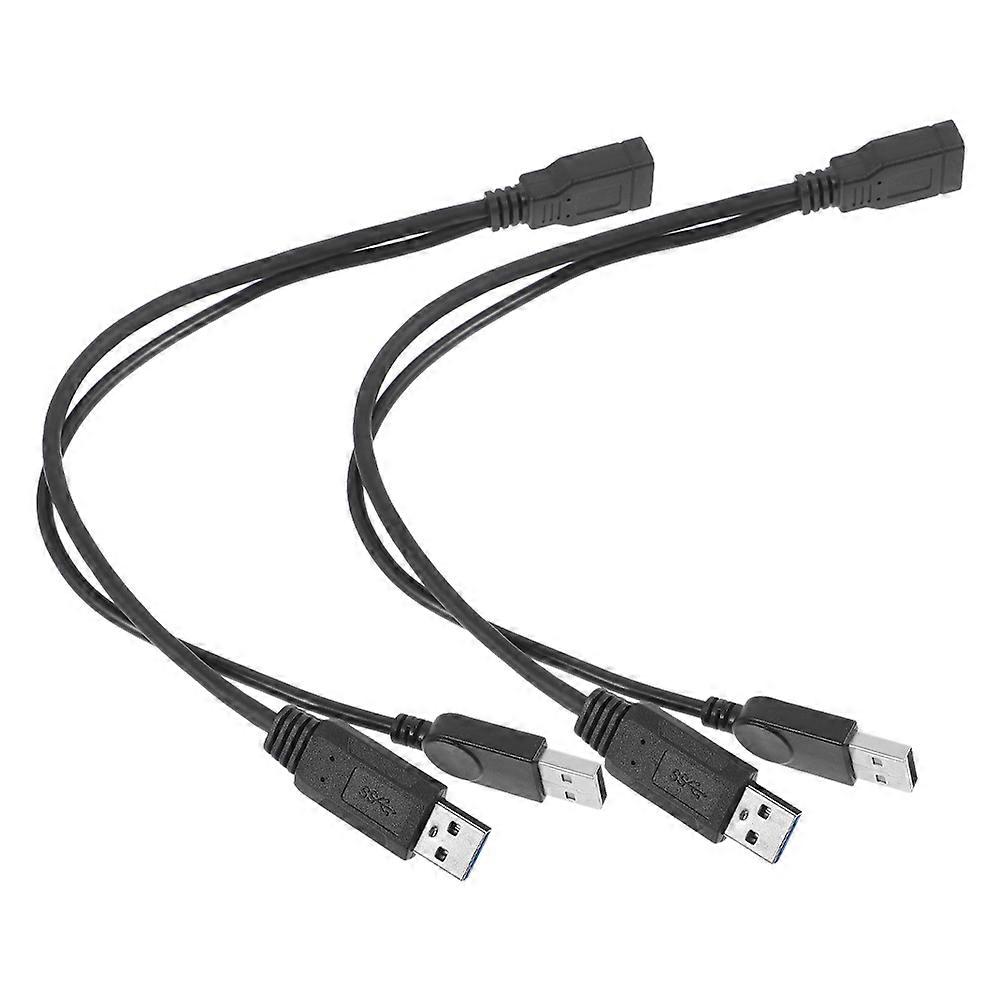 Mobile Hard Drive Data Transfer USB Extension Cable for Reliable Use 2Pcs