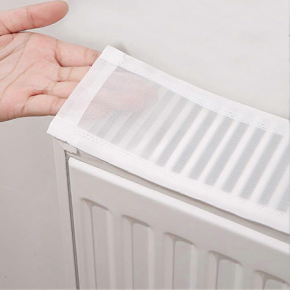 Radiator Dust Cover with Builtin Magnet, Decorative Shield Pad for Clean Heating, 100cm