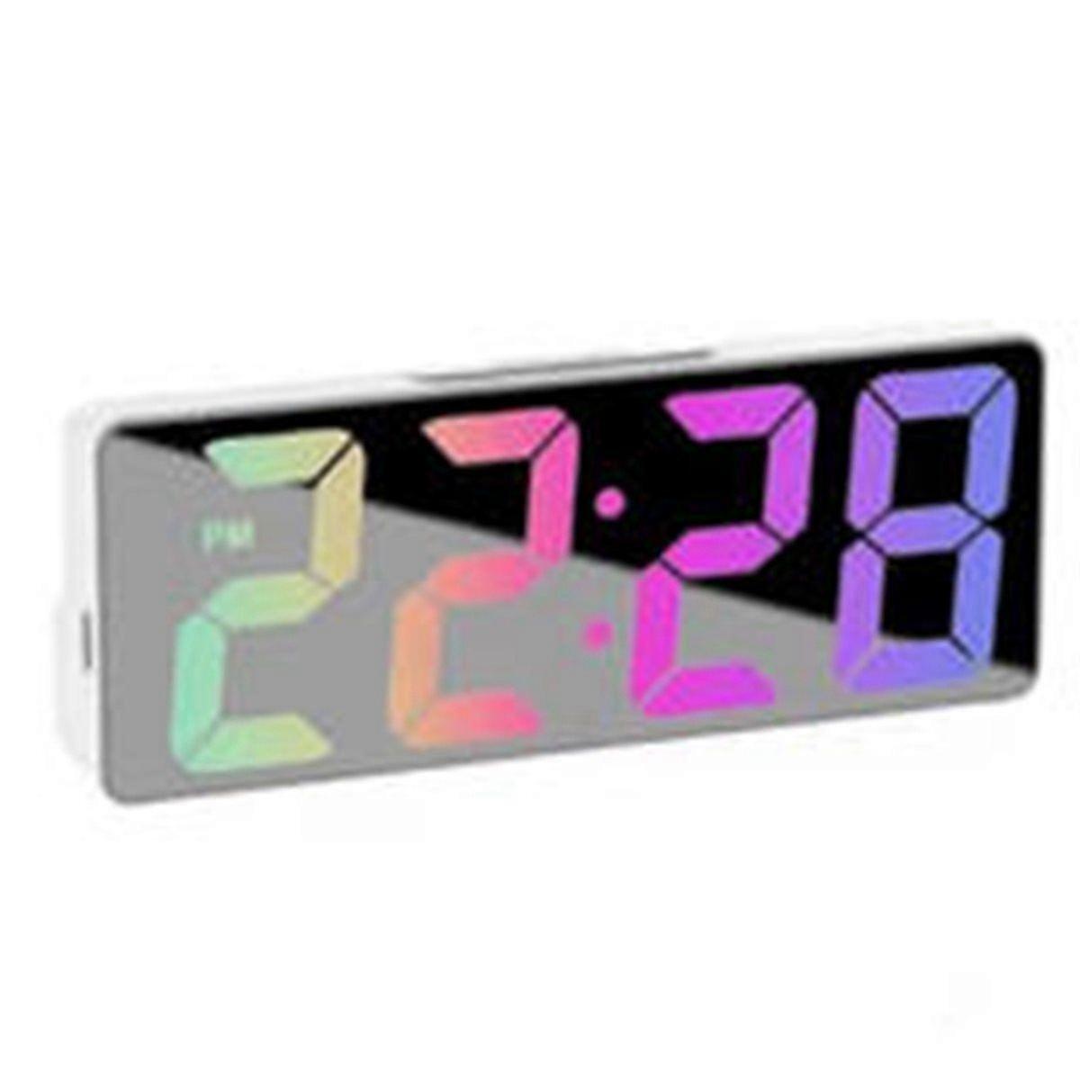 Smart LED Alarm Clock with Customizable Display Options 12/24 Hour Formats & Automatic Brightness C