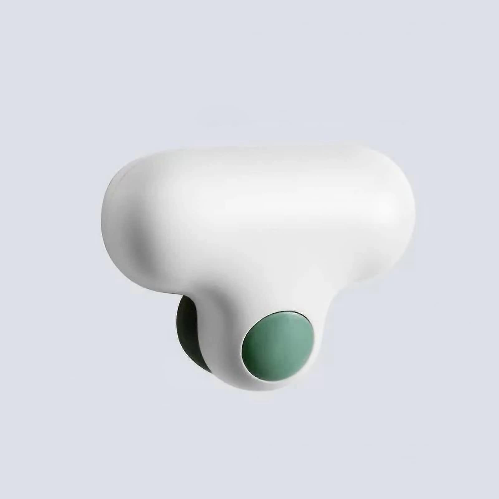 Bathroom Mirror Suction Storage Brush with Ergonomic Handle for Efficient Cleaning White