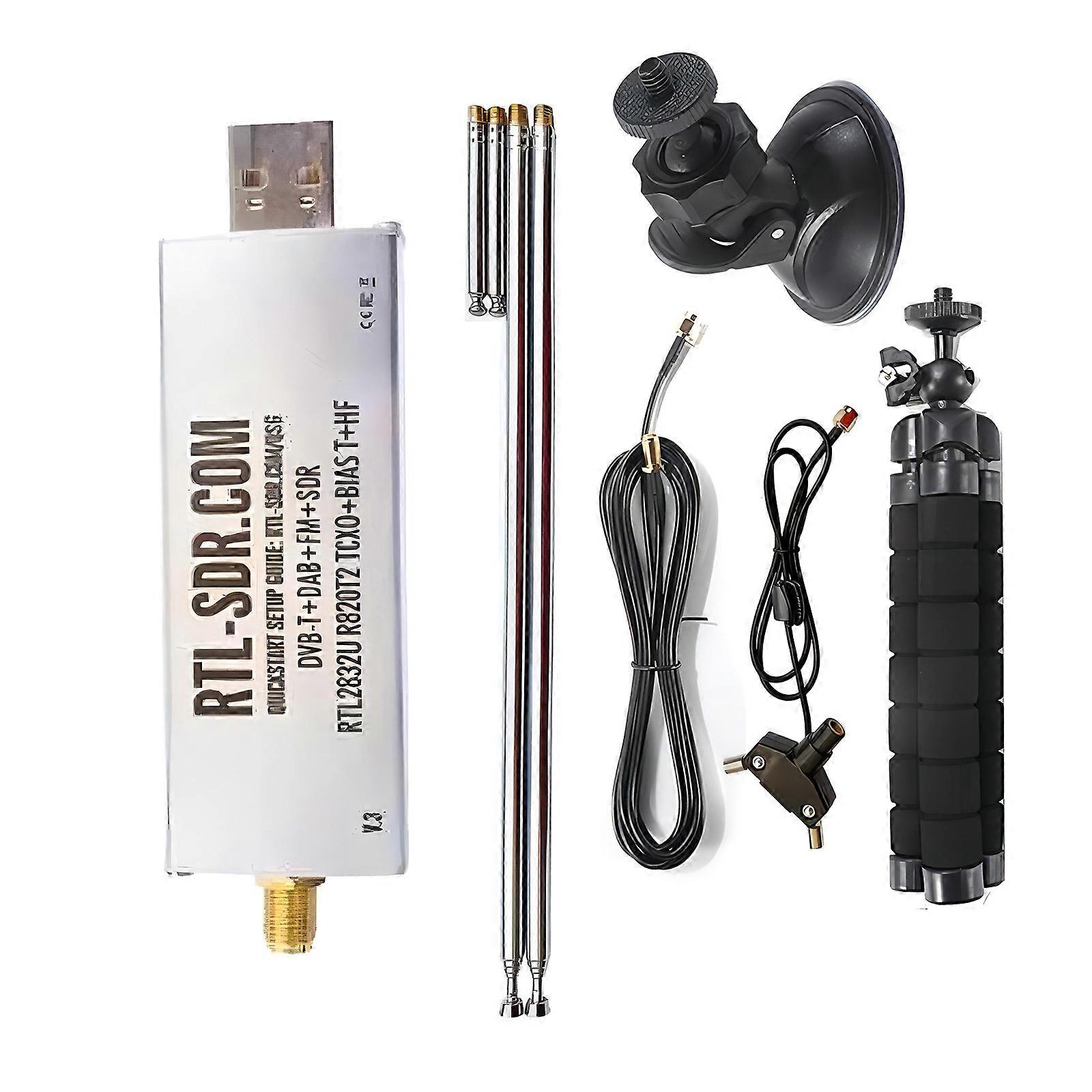 RTLSDR V3 R820T2 RTL2832U 1PPM TCXO SMAFemale Connector Software Defined Radio with/No Antenna Multicolor