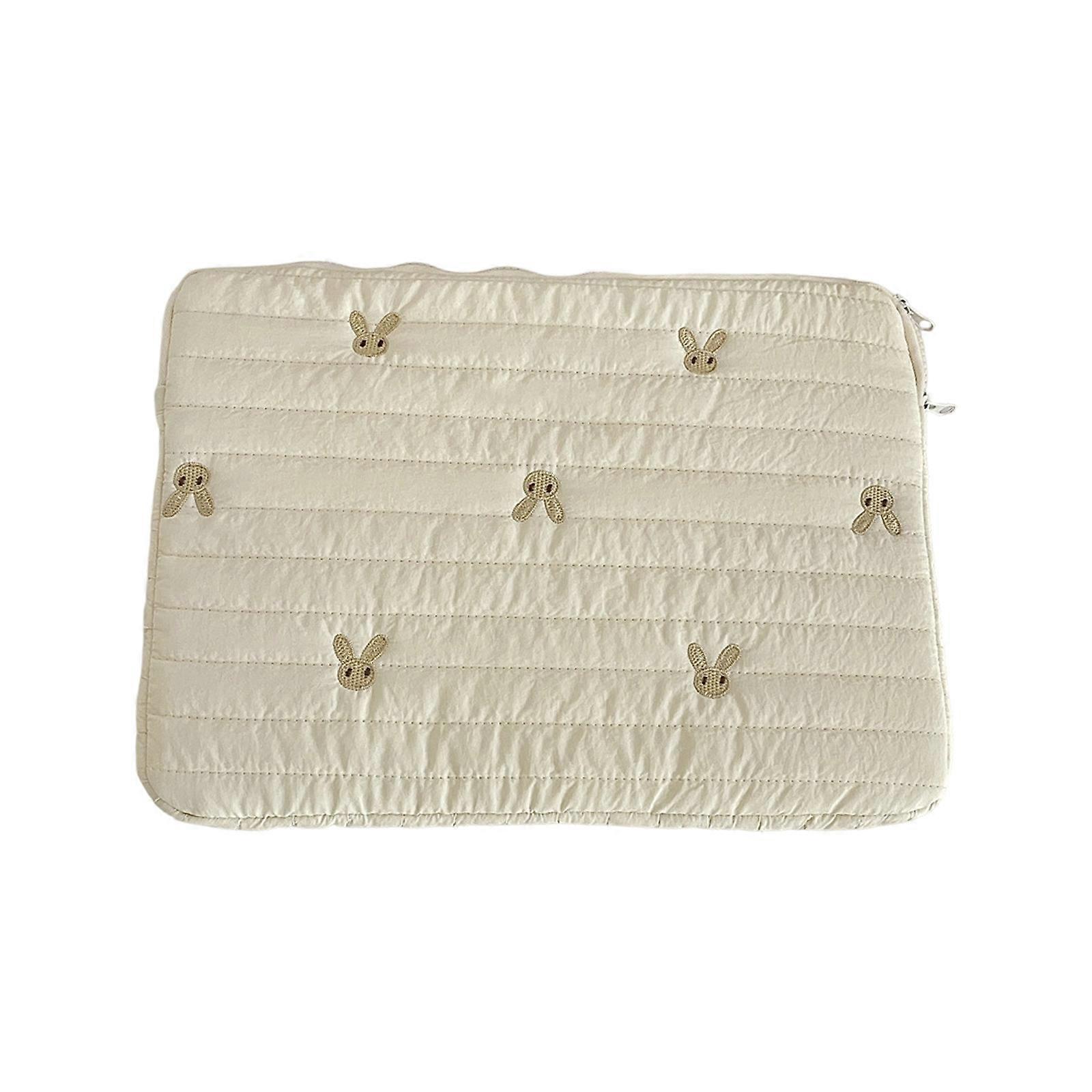 Multi Functional Embossed Rabbit Notebook Organizer Waterproof Polyester Construction Portable Carry Case for Work Study  3 1