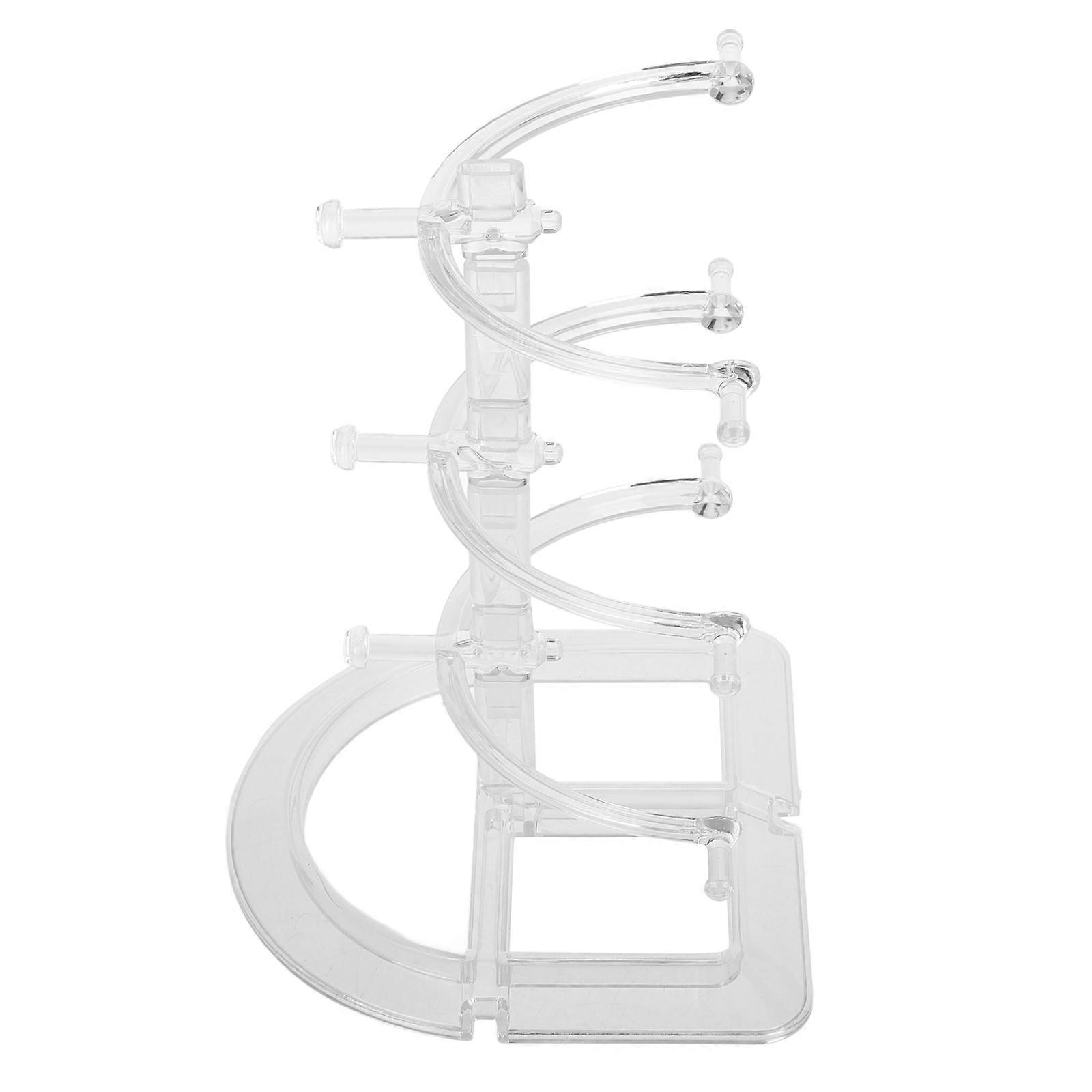 Eyeglass Display Stand 2Pcs Transparent Size For Home Use That Organizes Sunglasses And Optical Glasses Effectively