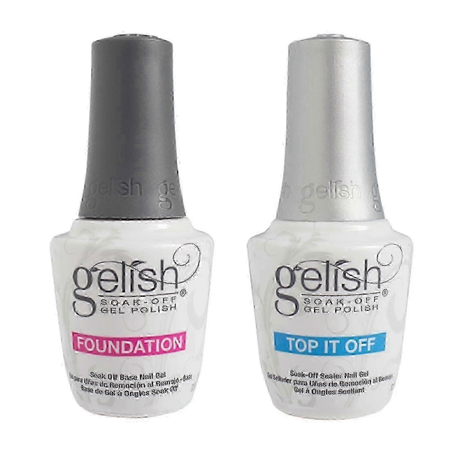 2pcs Top Sealer Long Lasting Nail Polish Set Beginner Soak Off Foundation Base