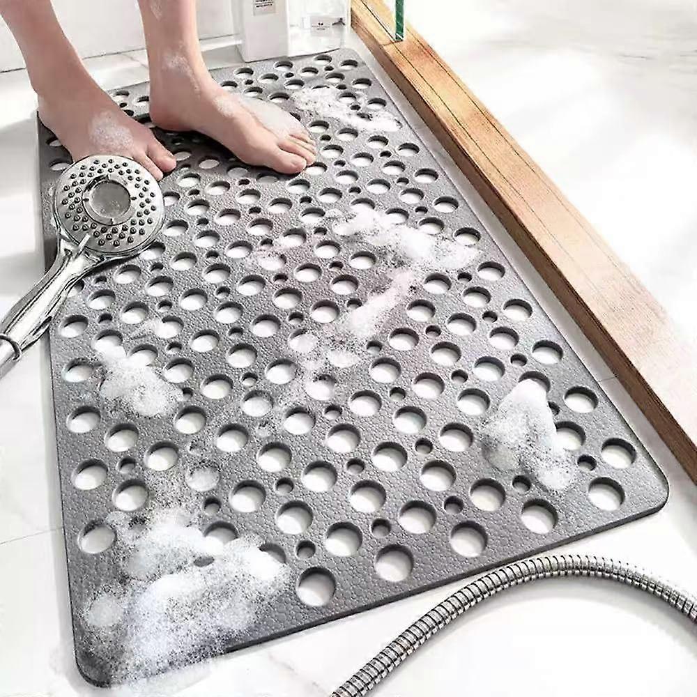 NonSlip Shower Mat with EasyClean Design for Safe and Comfortable Bath, 20.8' x 20.8' Rectangular
