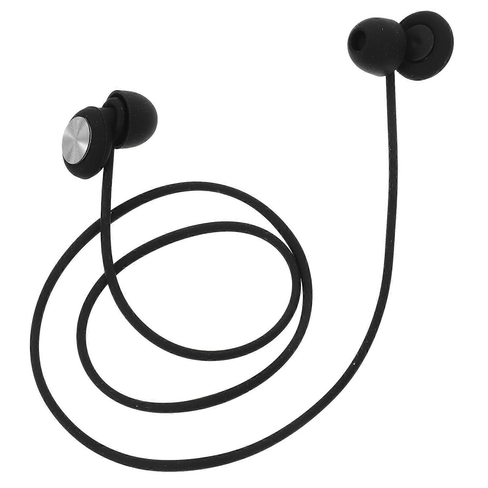 Black Silicone Ear Plugs for Sleep Noise Reduction with Cord Durable
