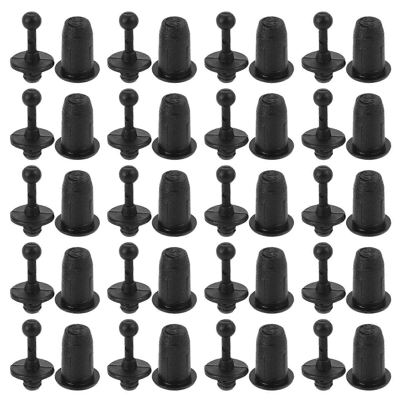 Black Plastic Car Speaker Grille Clips for Audio Durability Easy Installation Versatile Use 20 Set