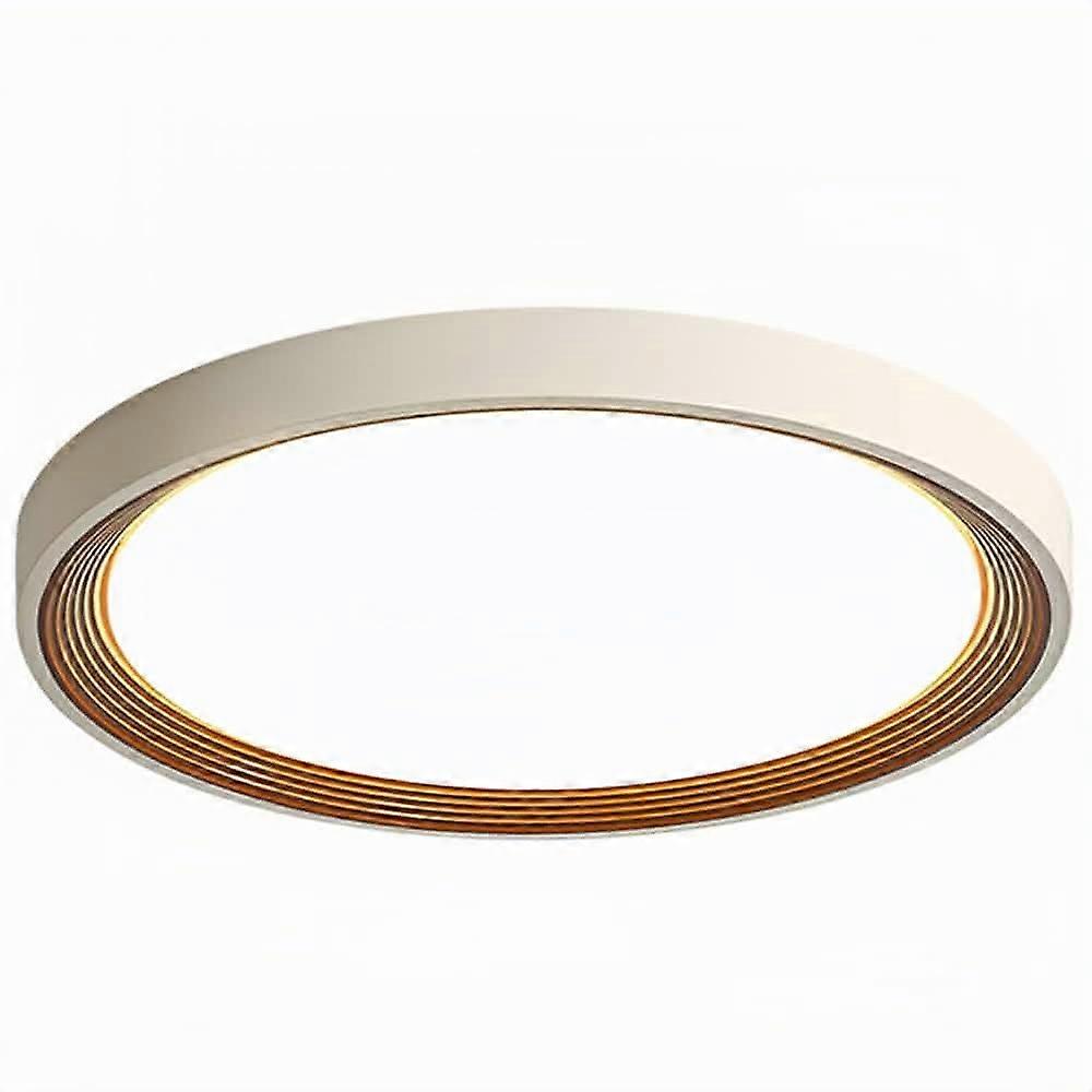 Elegant 50cm Round LED Ceiling Light, Modern Dimmable Fixture with Remote, Adjustable Color Temperature