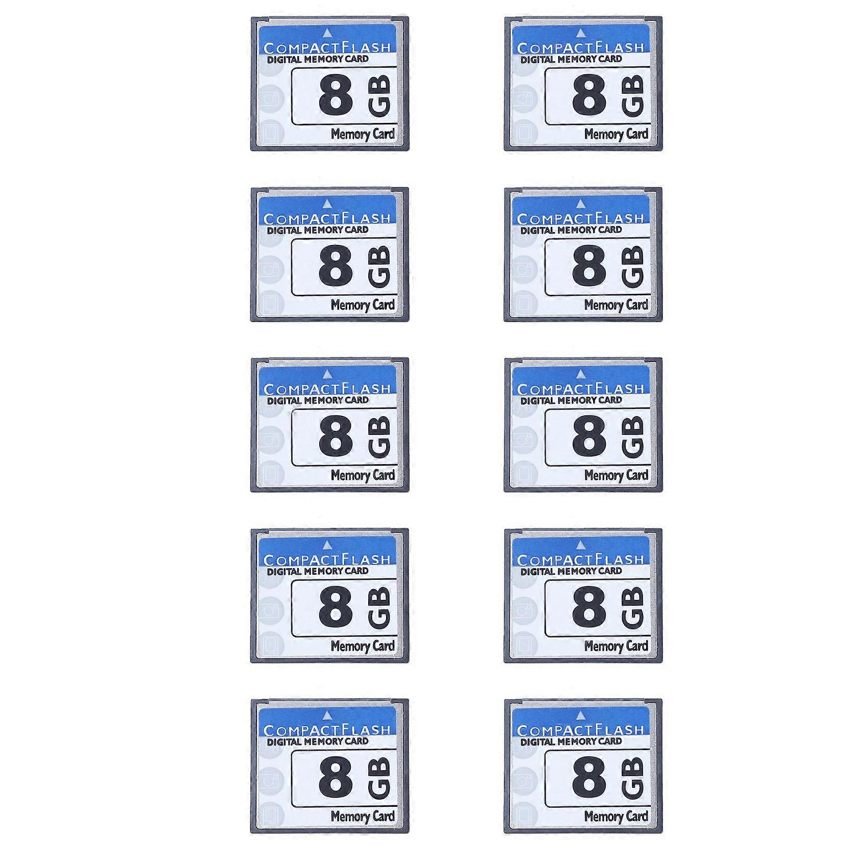 10X Professional 8GB Compact Flash Memory Card(White&Blue)